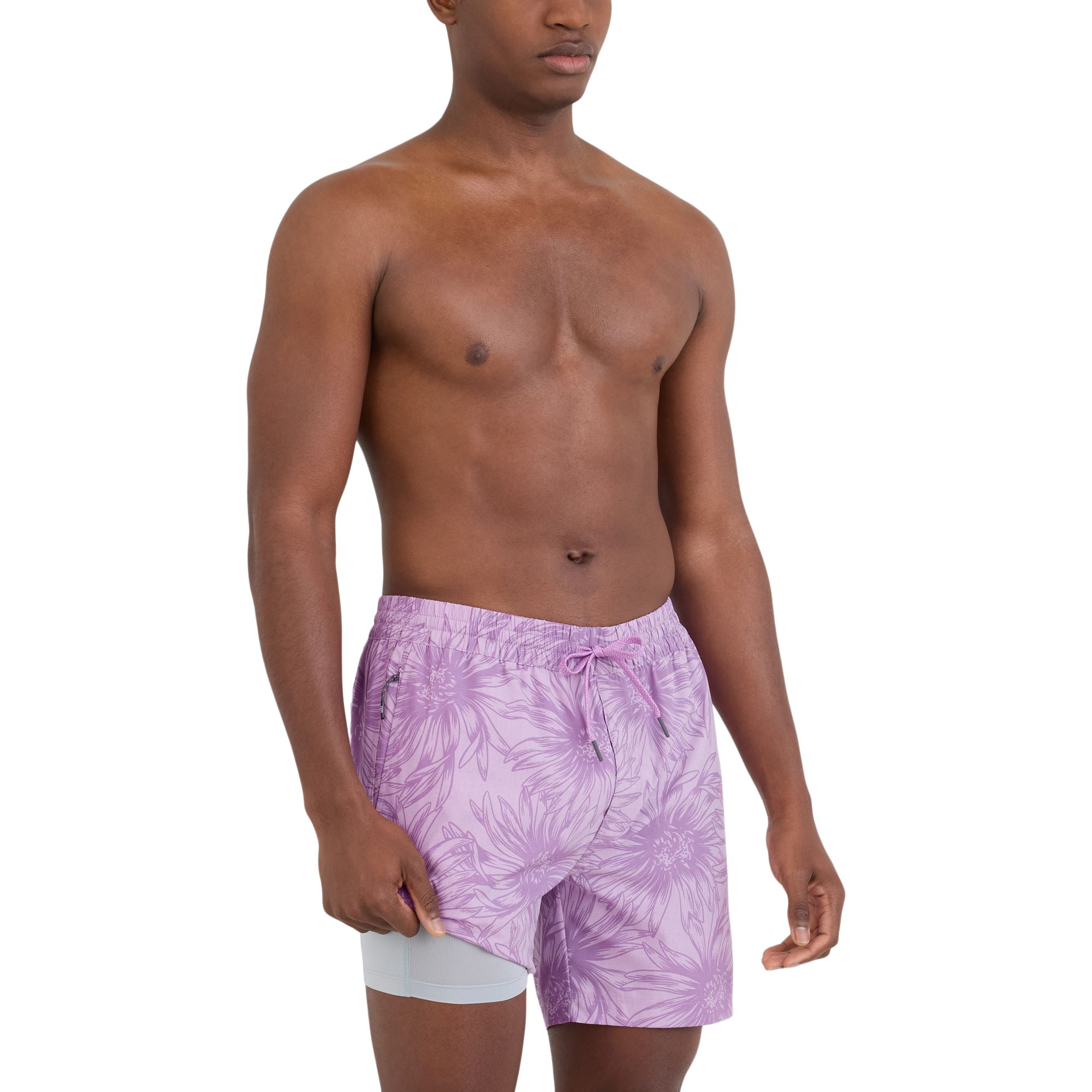 SAXX Men's Sea To Shore 2 in 1 6 Inch Volley Shorts