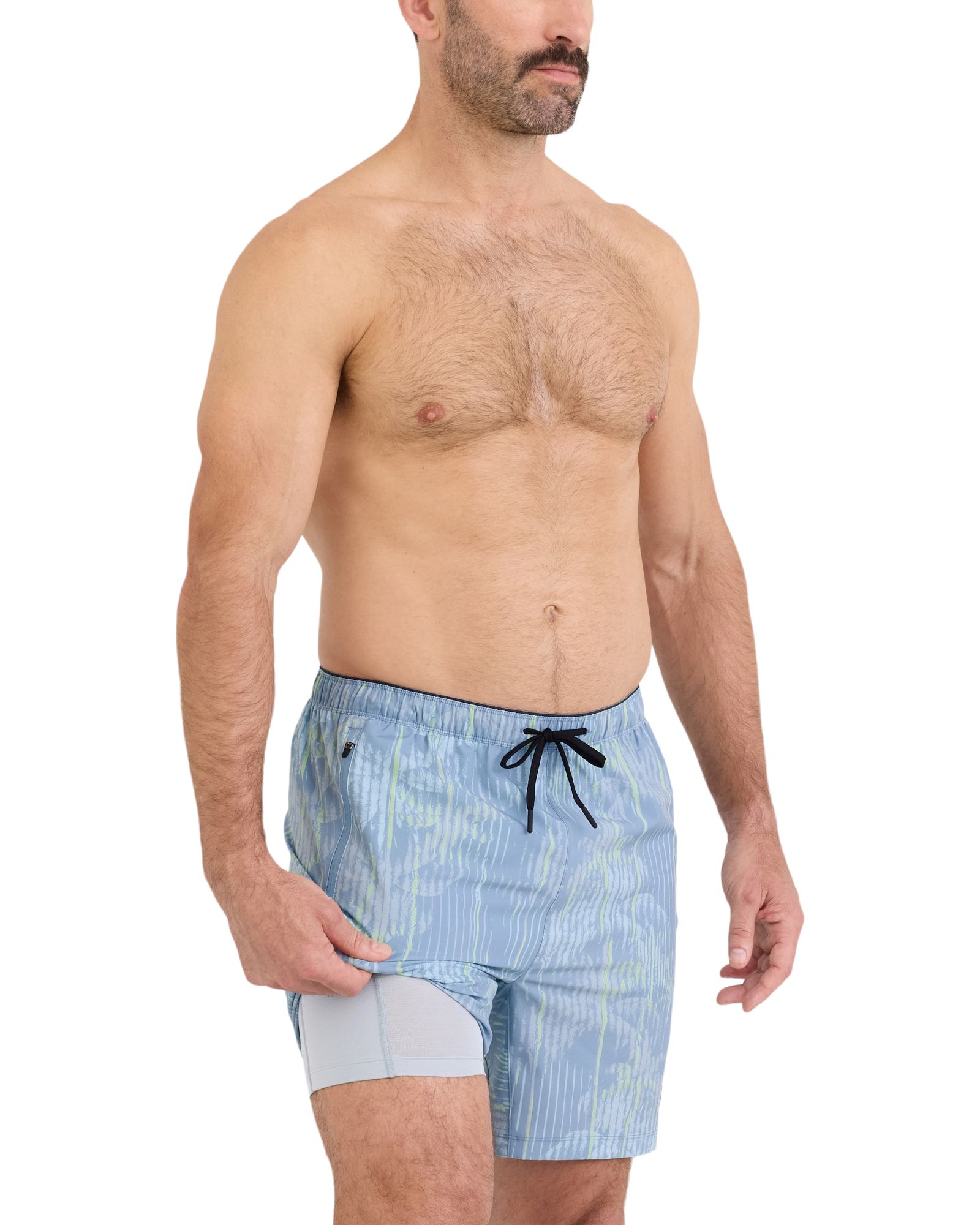 SAXX Men's Power Moves 2 In 1 7" Lightweight Athletic Shorts with Pockets