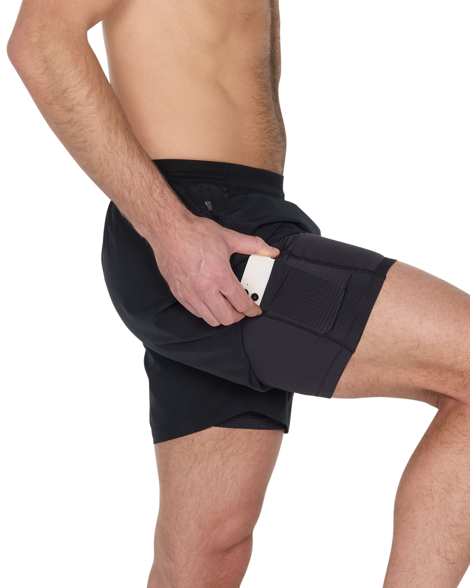 SAXX Men's Run For All 2 In 1 5" Lightweight Moisture-Wicking Athletic Shorts