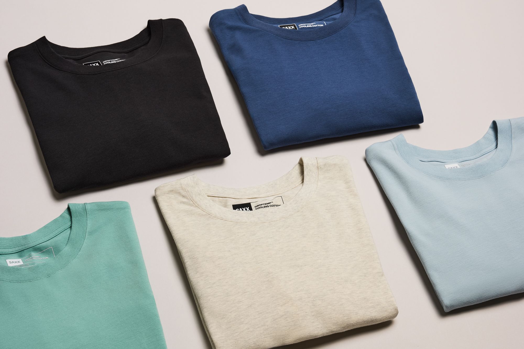 SAXX Men's Droptemp Moisture-Wicking Cotton T-shirt