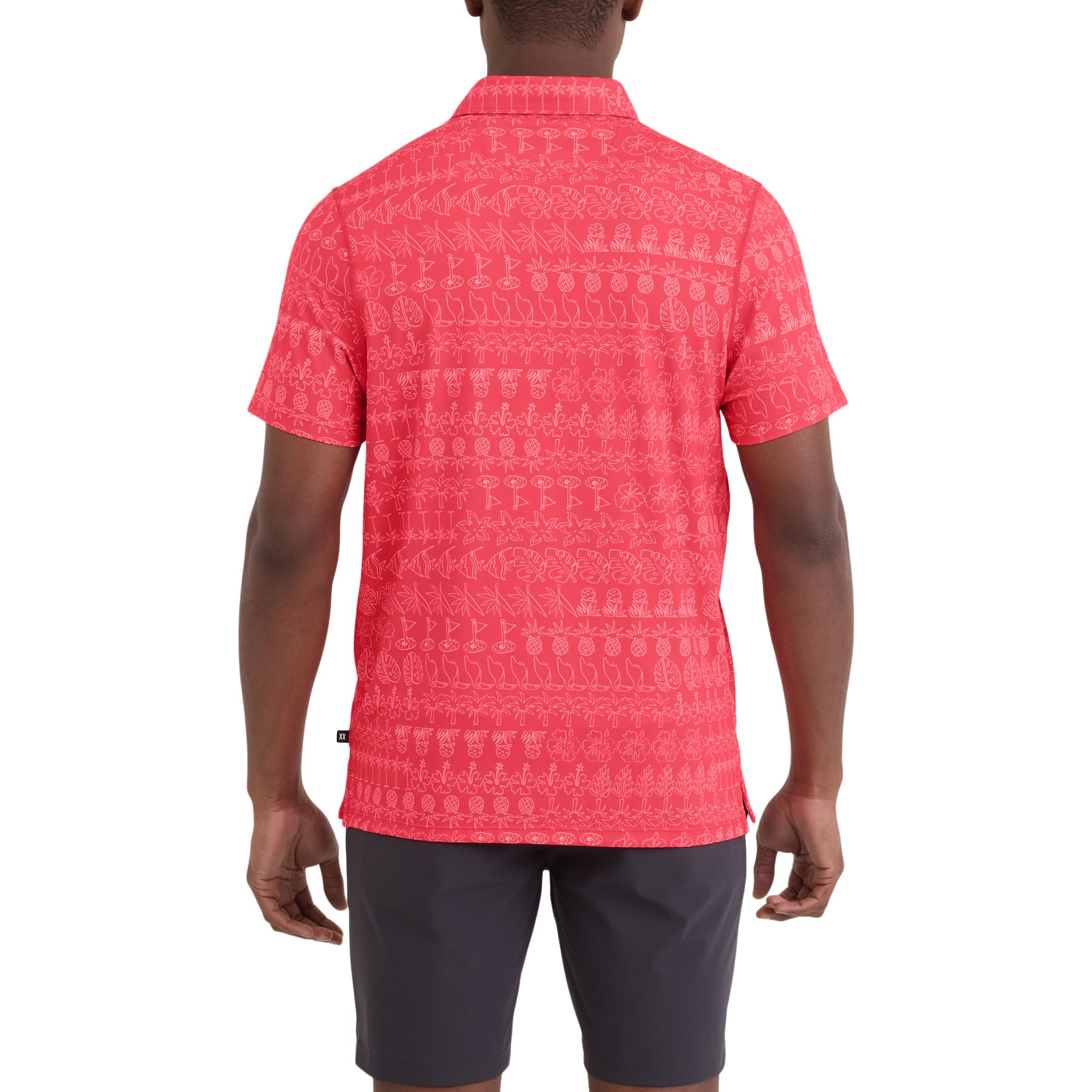 SAXX Men's DropTemp® Print Polo T Shirt