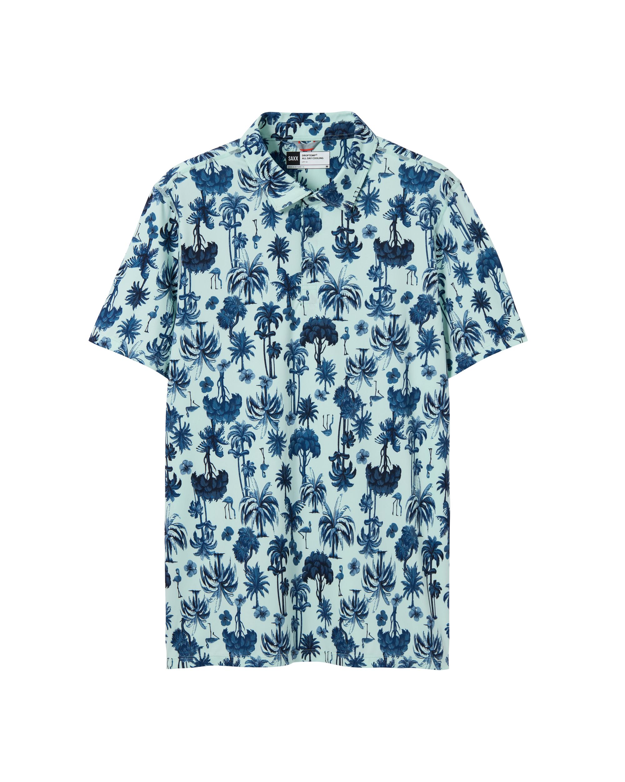SAXX Men's DropTemp® Print Polo T Shirt