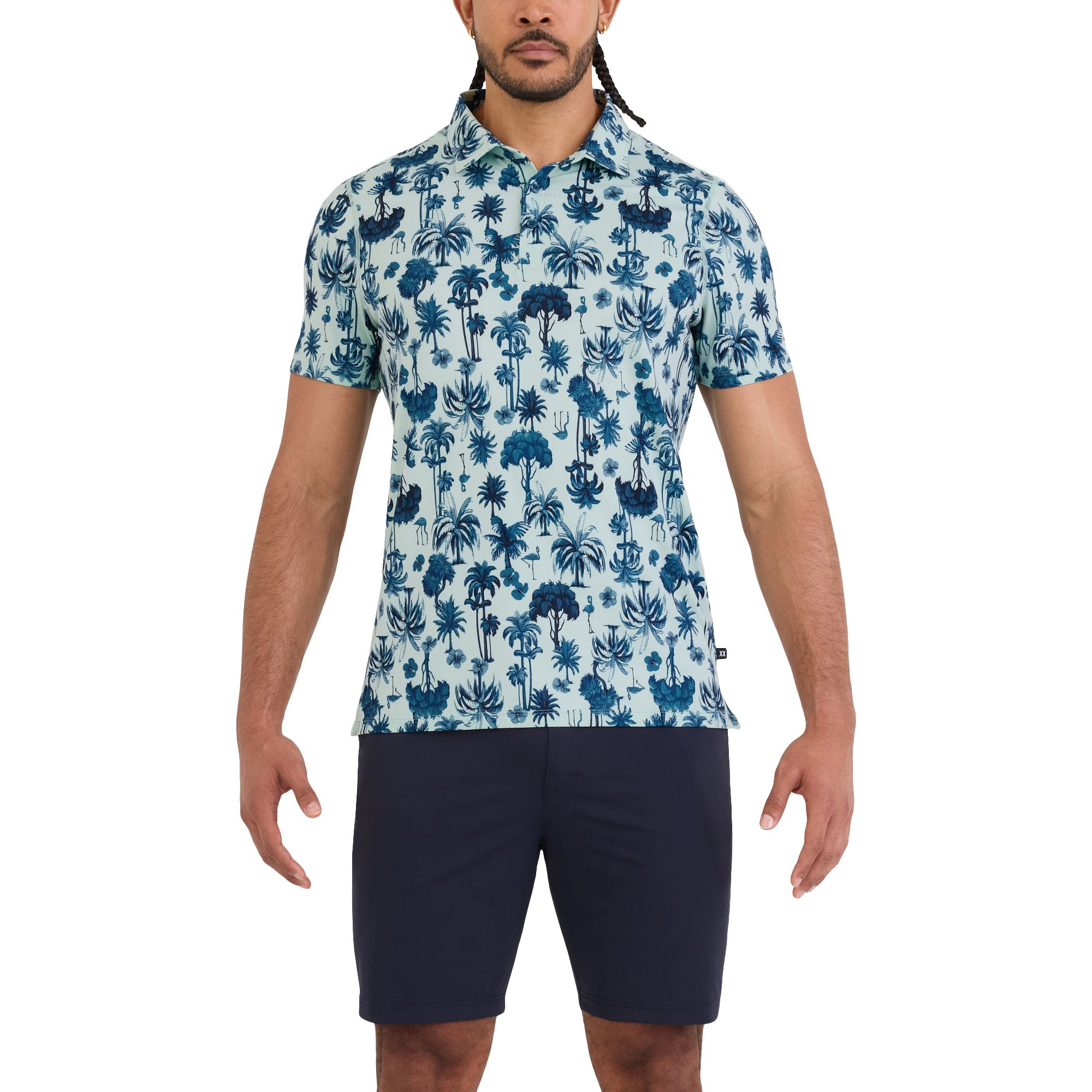SAXX Men's DropTemp® Print Polo T Shirt