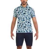 SAXX Men's DropTemp® Print Polo T Shirt