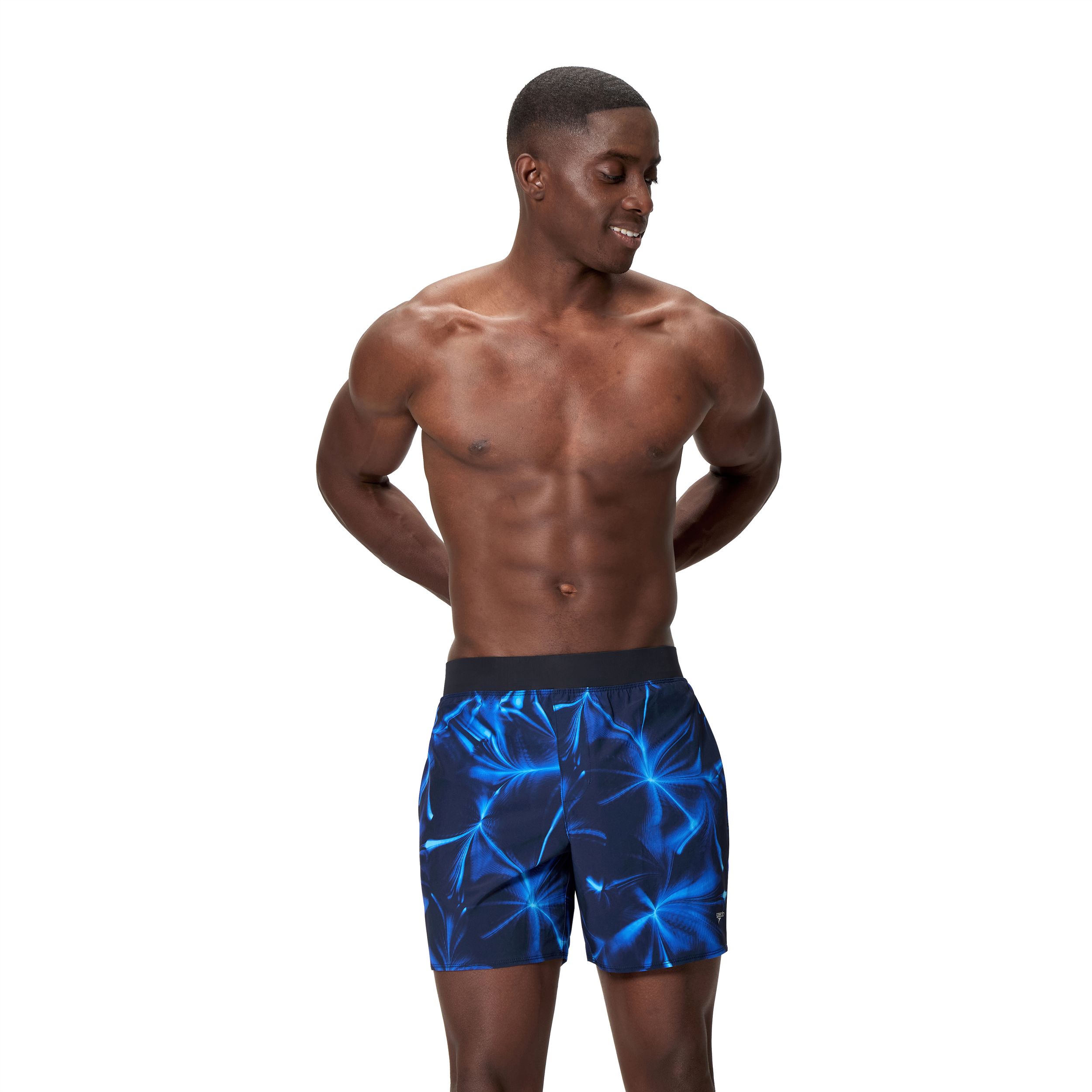Speedo Men's Lookout Print 16 Inch Volley Shorts