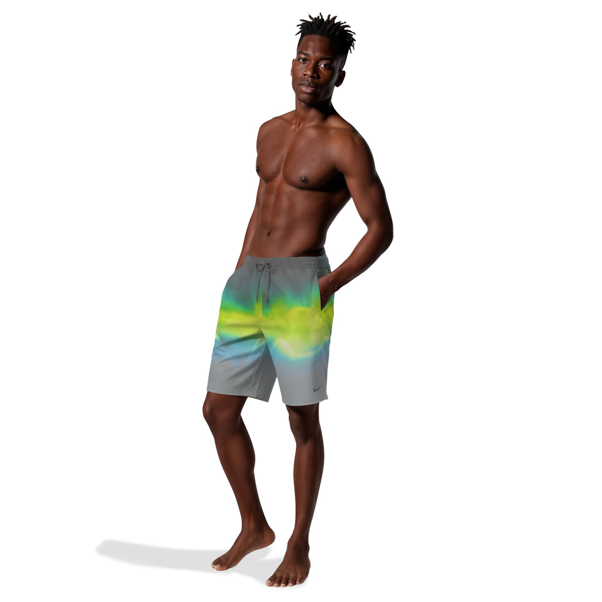 Nike Men's Swim Breaker Ripple 9" Volley Swim Trunks