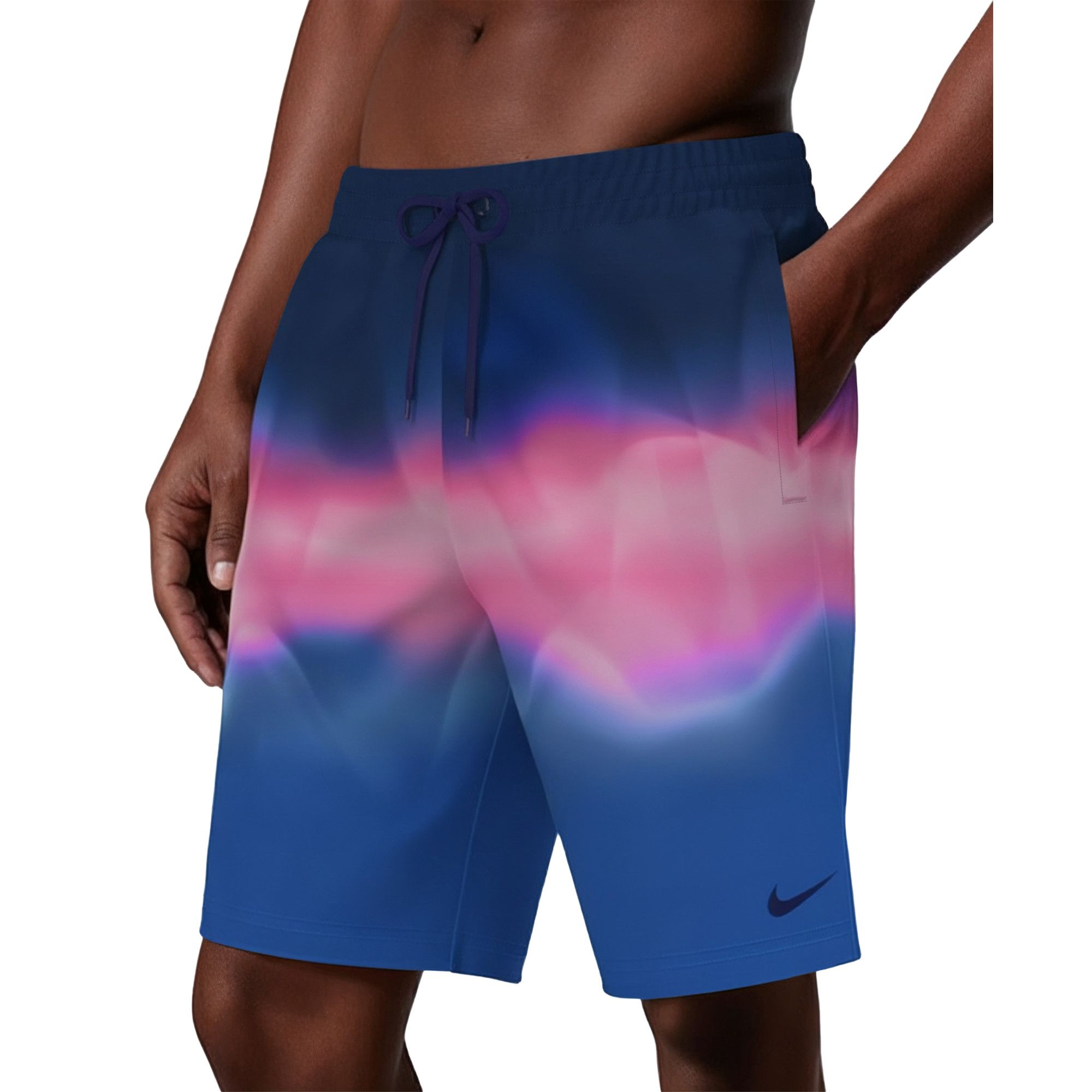 Nike Men's Swim Breaker Ripple 9" Volley Swim Trunks