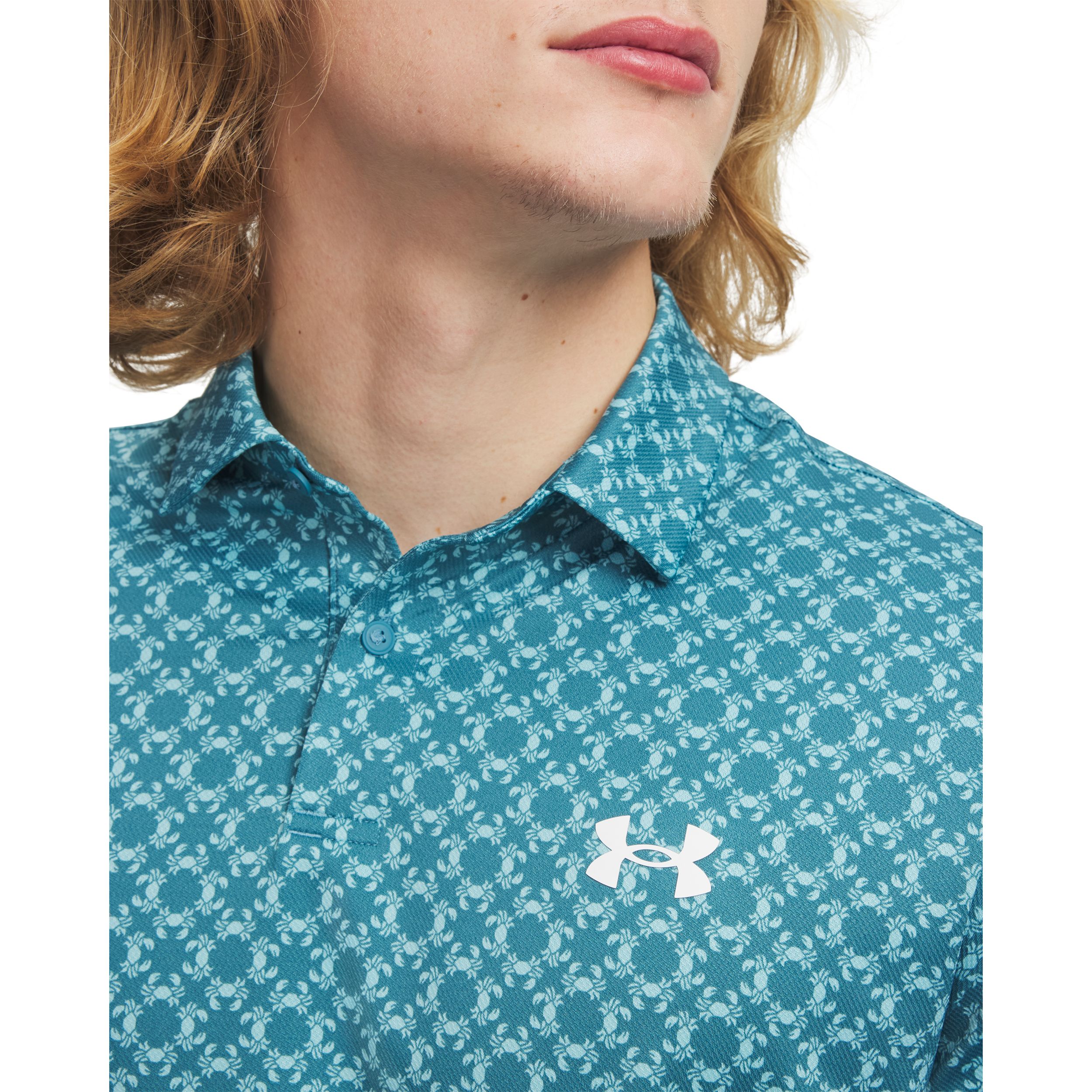 Under Armour Men's Matchplay Printed Polo T-shirt with UPF 40 Sun Protection