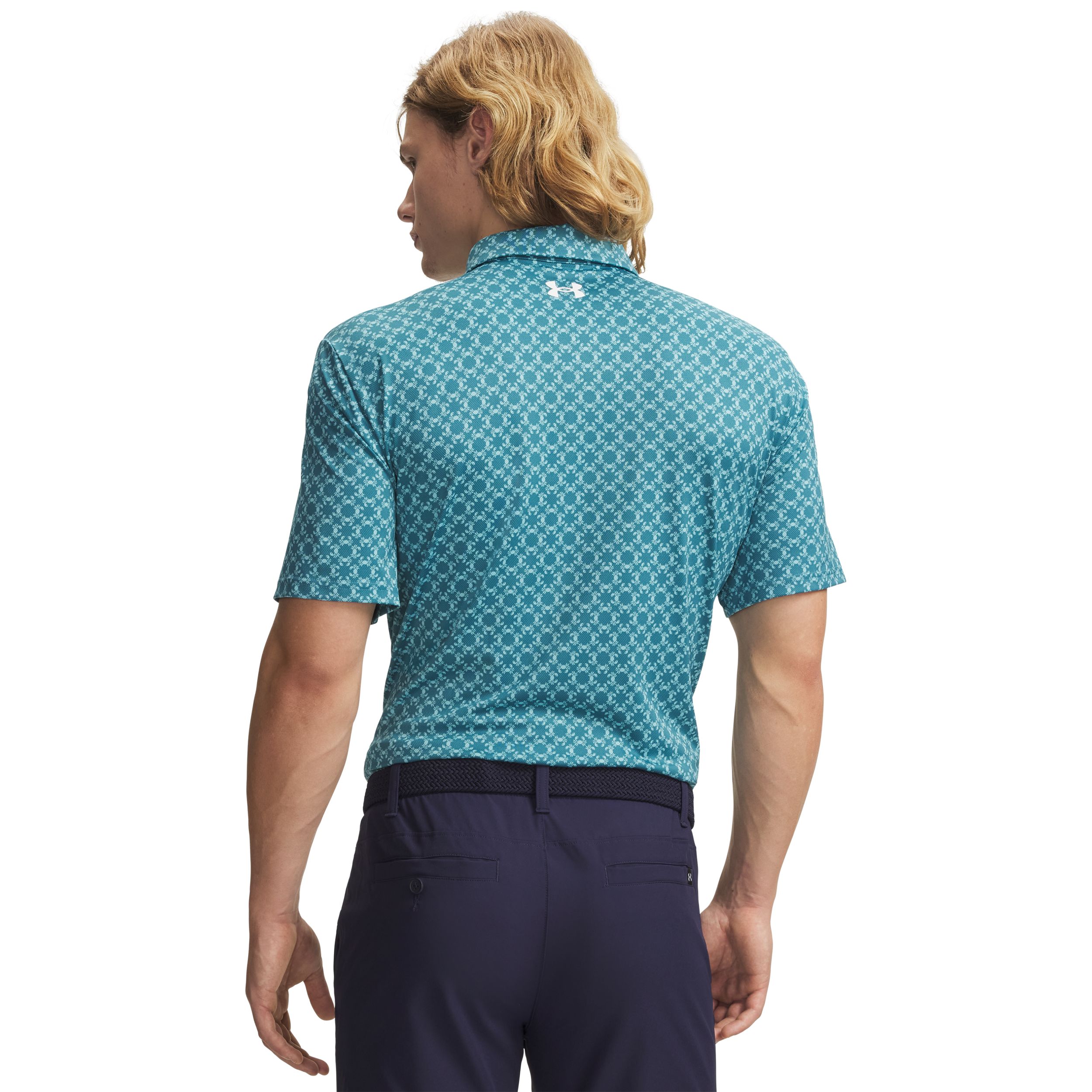 Under Armour Men's Matchplay Printed Polo T-shirt with UPF 40 Sun Protection