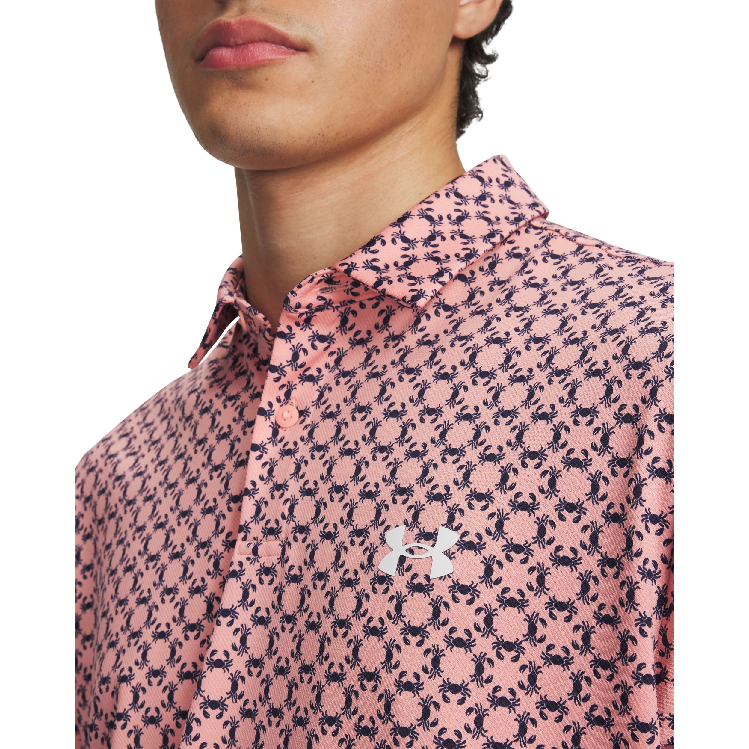 Under Armour Men's Matchplay Printed Polo T-shirt with UPF 40 Sun Protection
