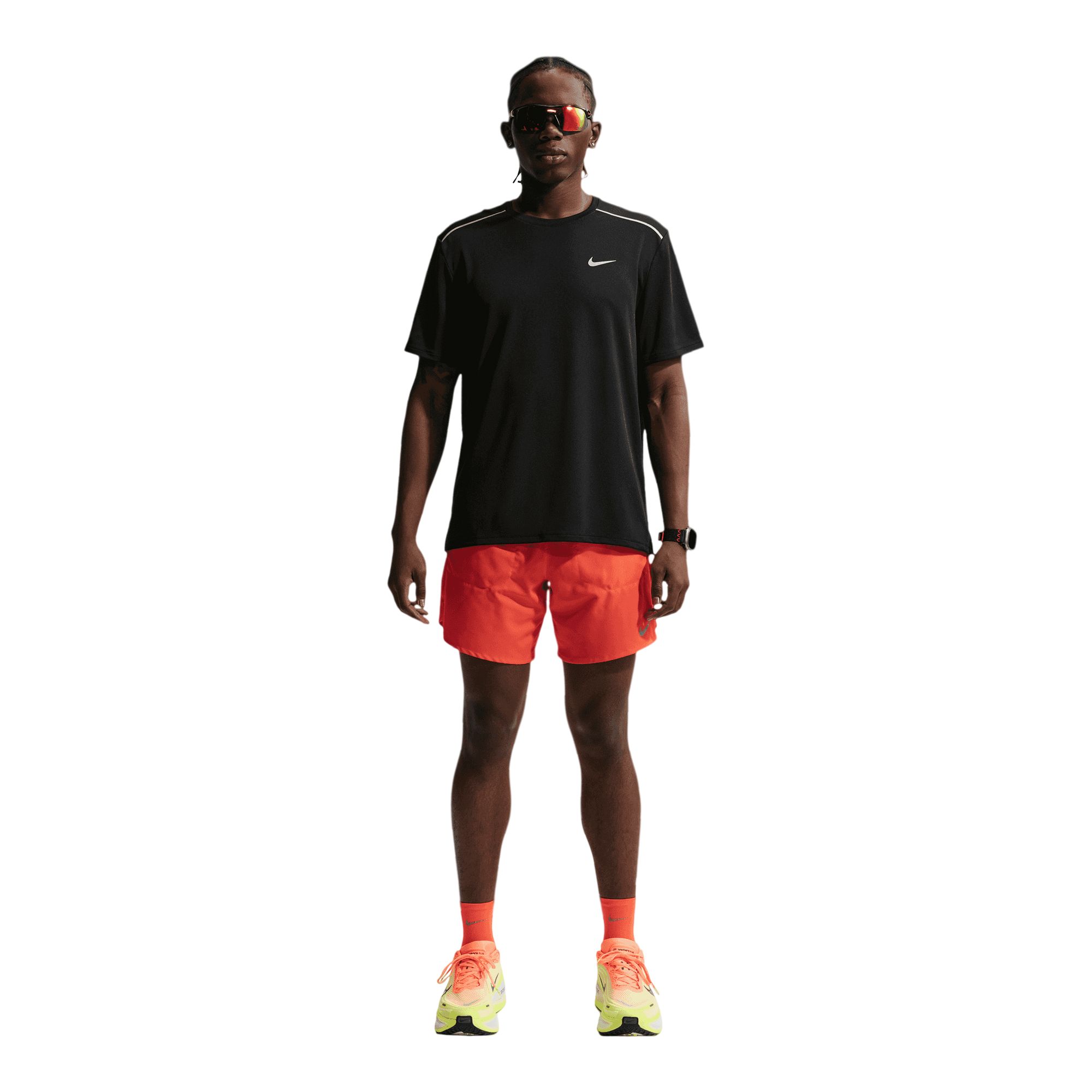 Nike Men's Dri-fit Miler 2 Lightweight Short Sleeve Workout T-shirt