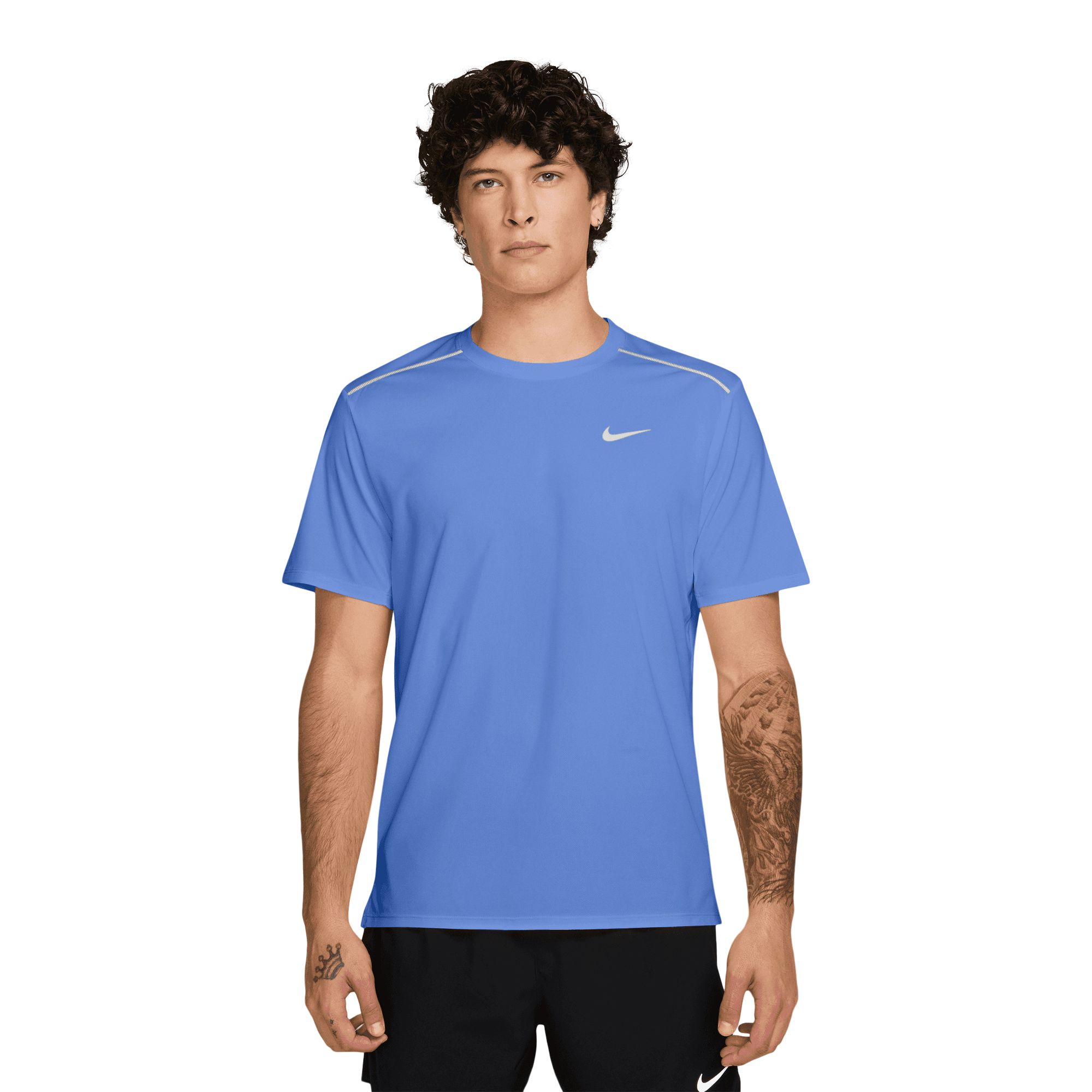 Nike Men's Dri-fit Miler 2 Lightweight Short Sleeve Workout T-shirt