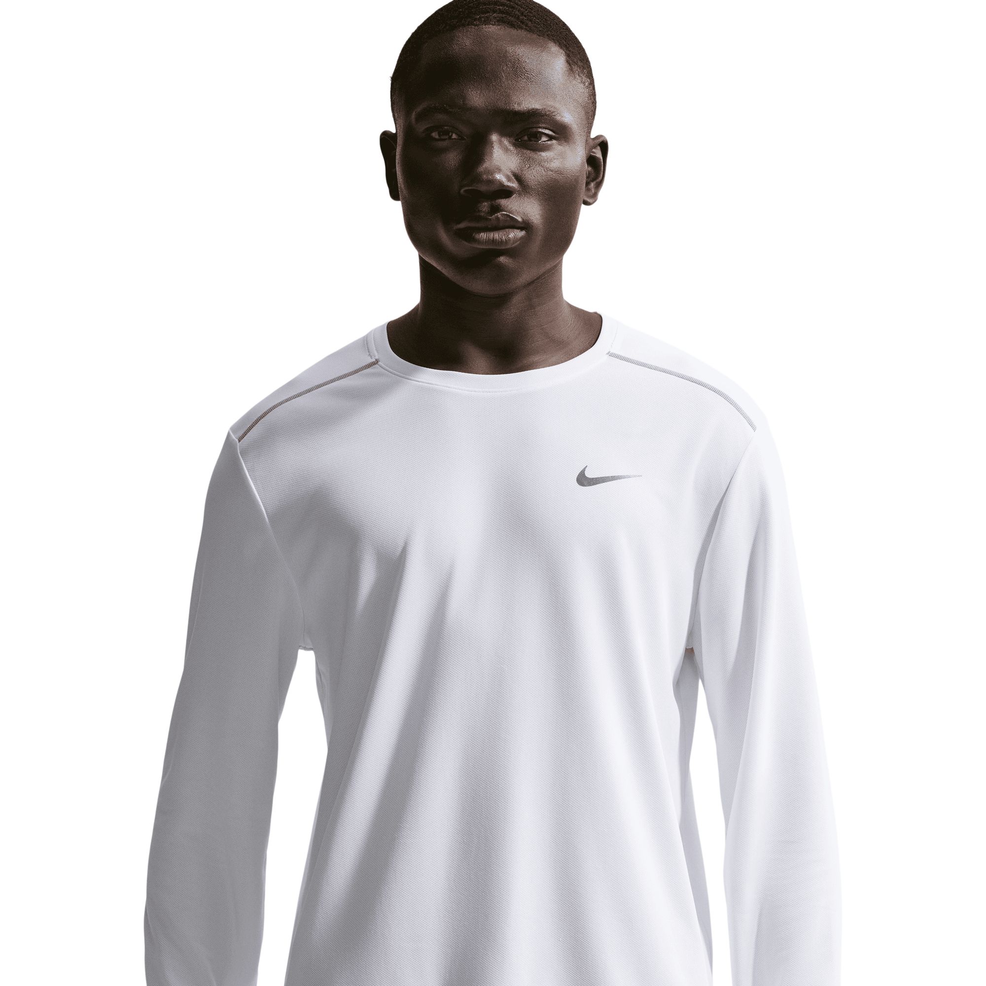Nike Men's Dri-fit Miler 2 Breathable Sweat-Wicking Long Sleeve Shirt
