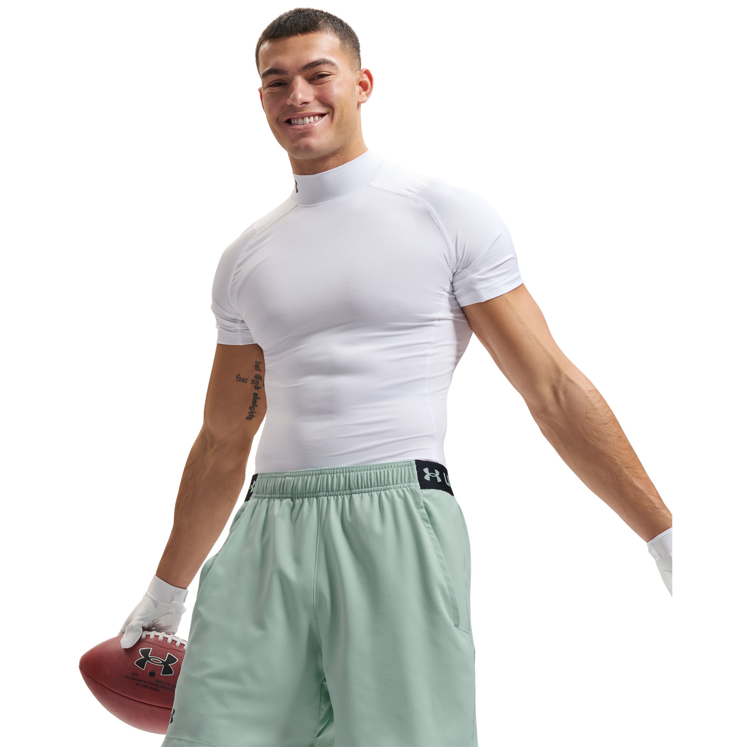 Under Armour Men's HeatGear© Armour Compression Mock Short Sleeve T-Shirt