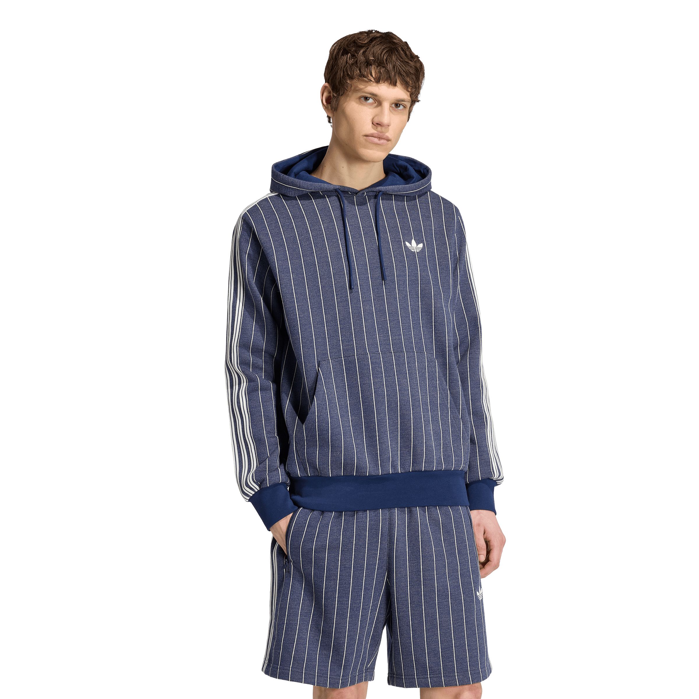 adidas Originals Men's 3-Stripe Pinstripe Hoodie