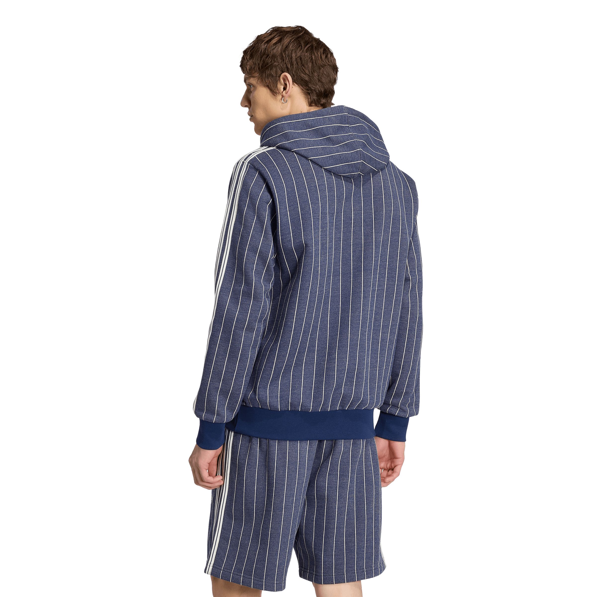 adidas Originals Men's 3-Stripe Pinstripe Hoodie
