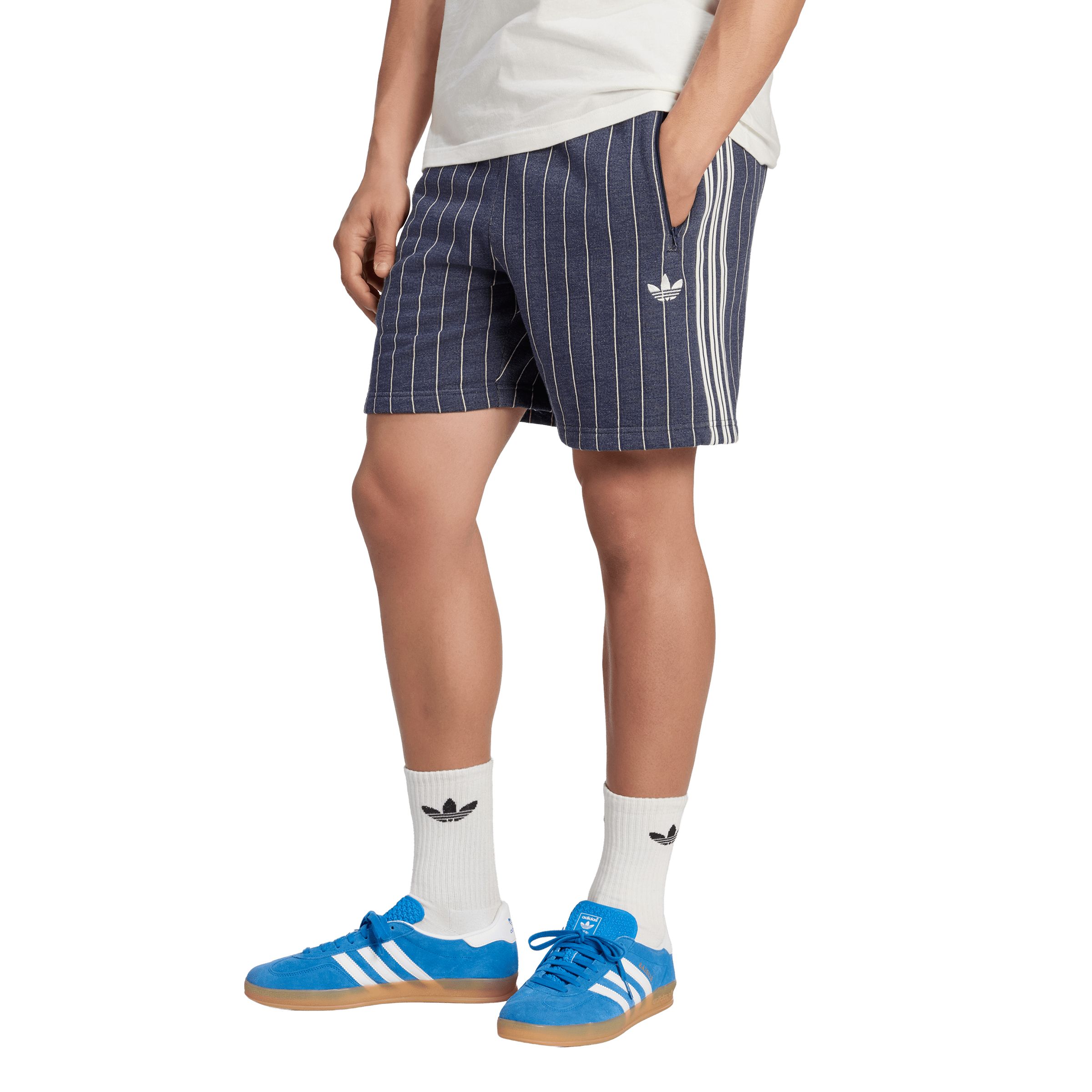 adidas Originals Men's 3-Stripe Pinstripe Shorts