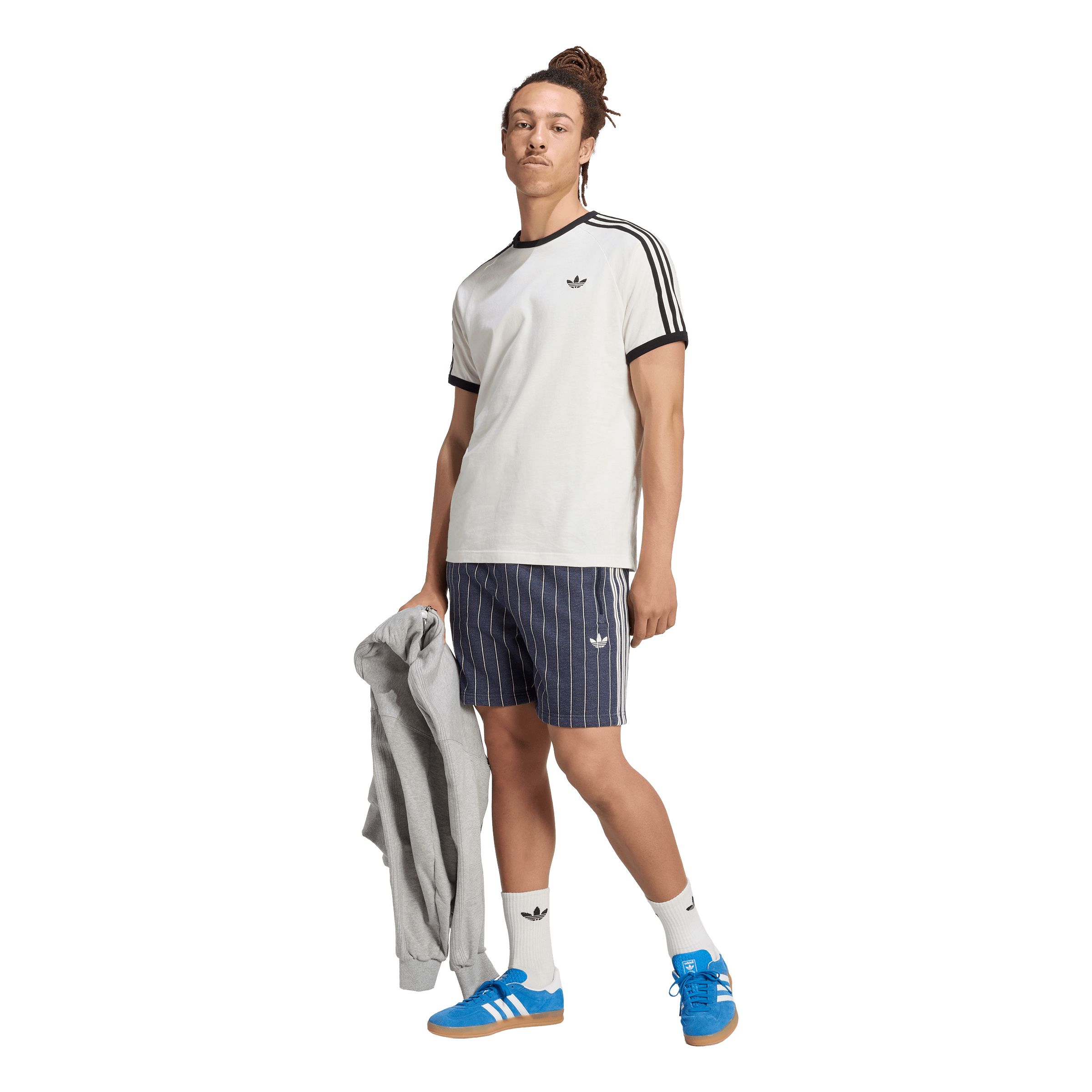 adidas Originals Men's 3-Stripe Pinstripe Shorts