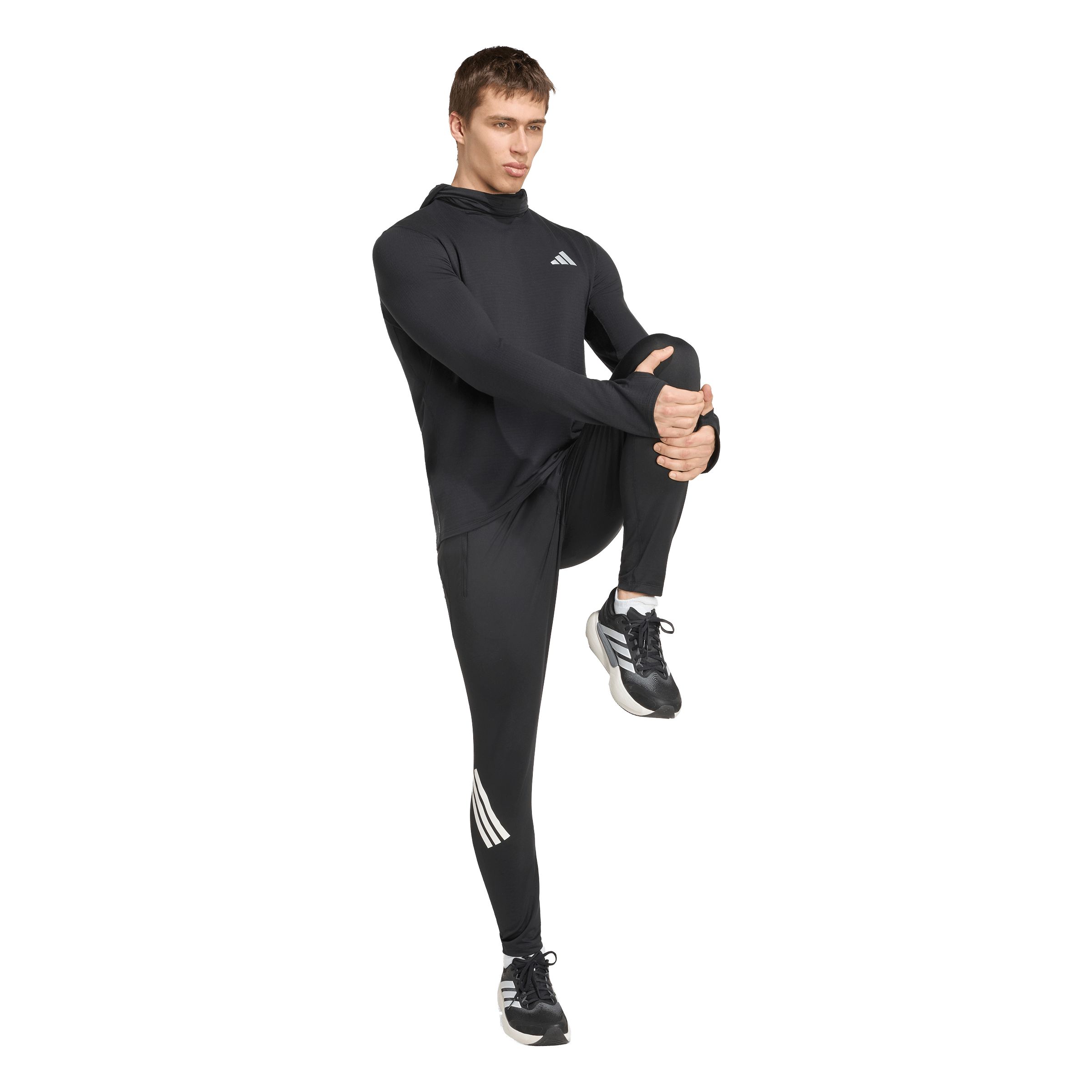 adidas Men's Run 365 Warm Long Sleeve Track Top with Balaclava