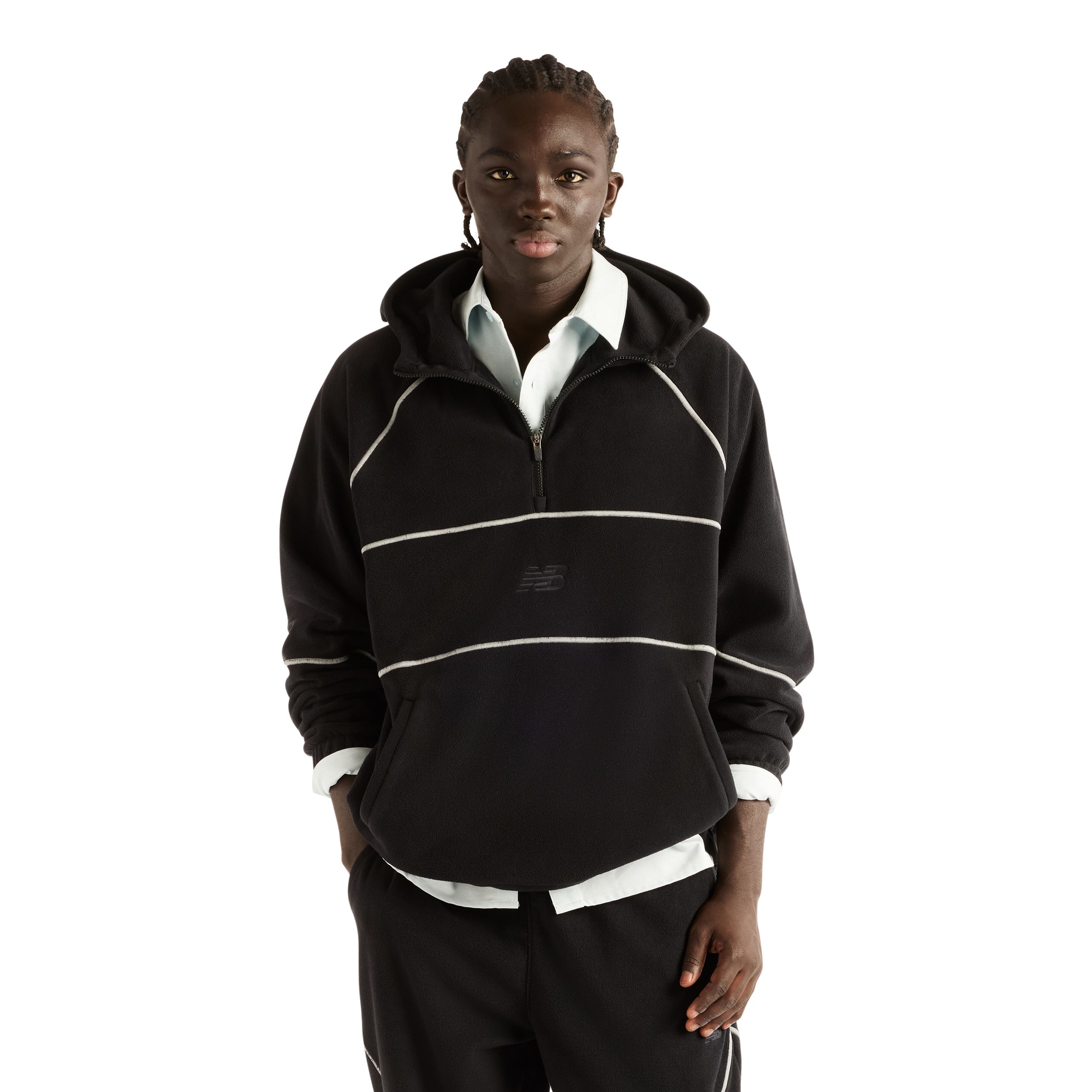 New Balance Men's Trackside Premium Fleece Pullover Hoodie