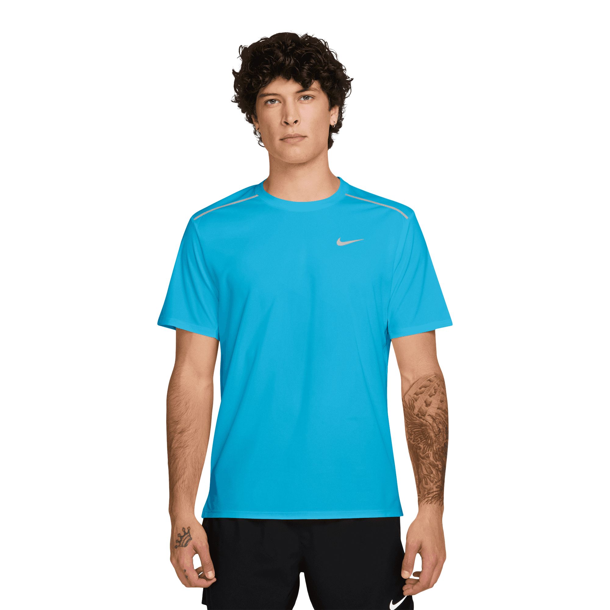 Nike Men's Dri-fit Miler 2 Lightweight Short Sleeve Workout T-shirt