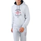 Reebok Men's Classic Pullover Fleece Hoodie Front_Angled_Left