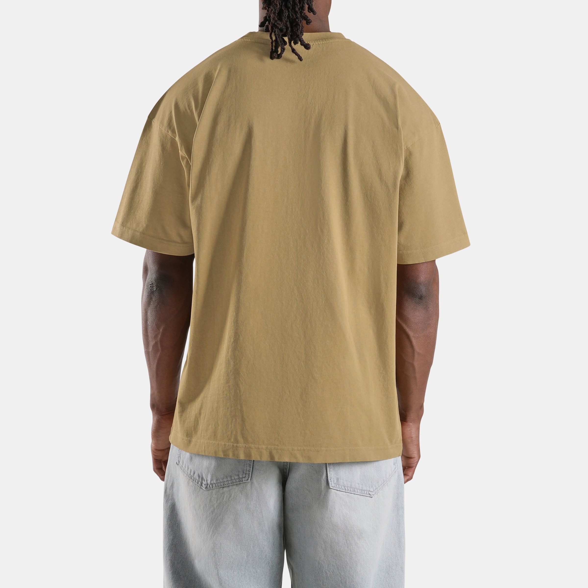 Reebok Men's Washed Oversized Garment-Washed Casual T-shirt