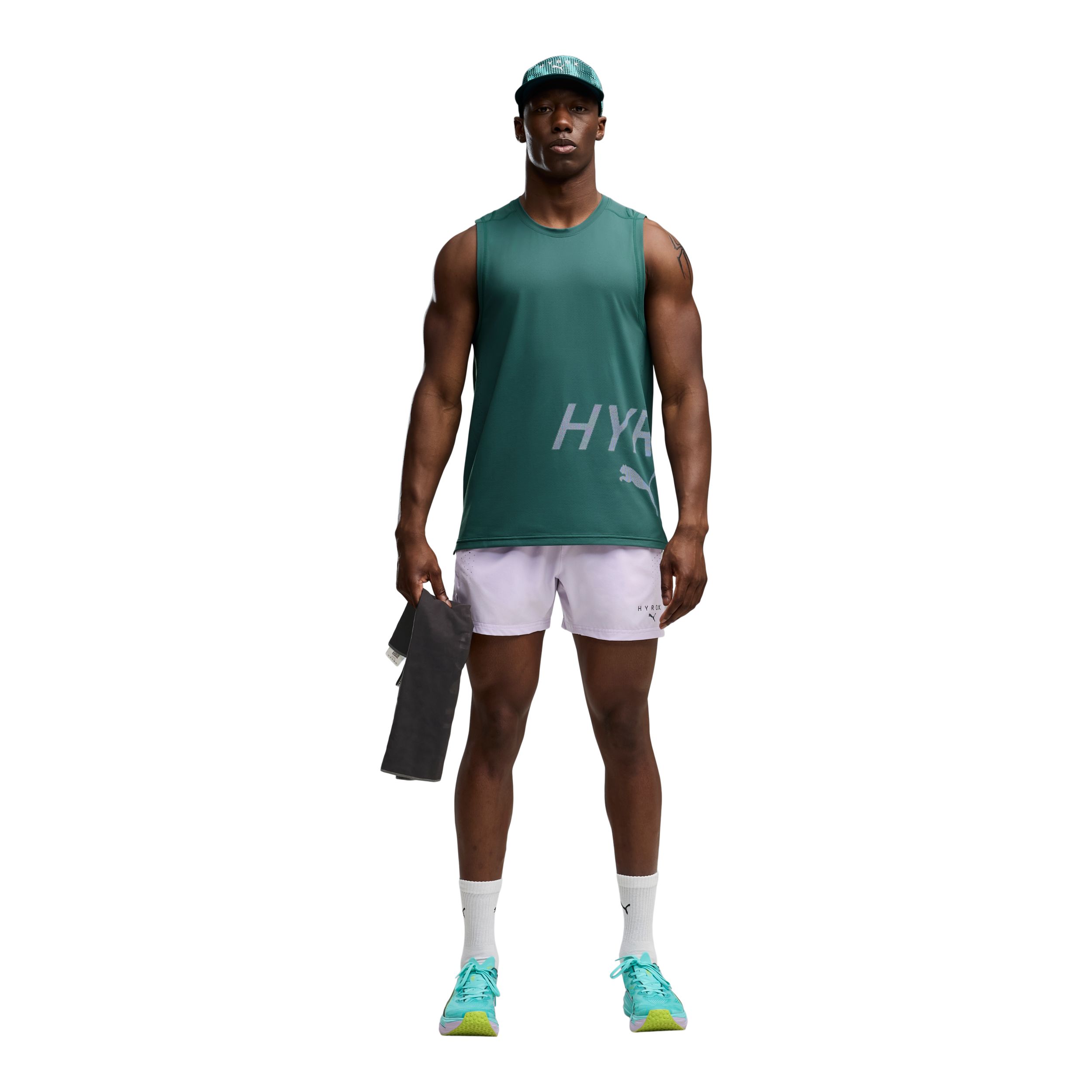 PUMA Men's HYROX PWRMODE 5 Inch Shorts
