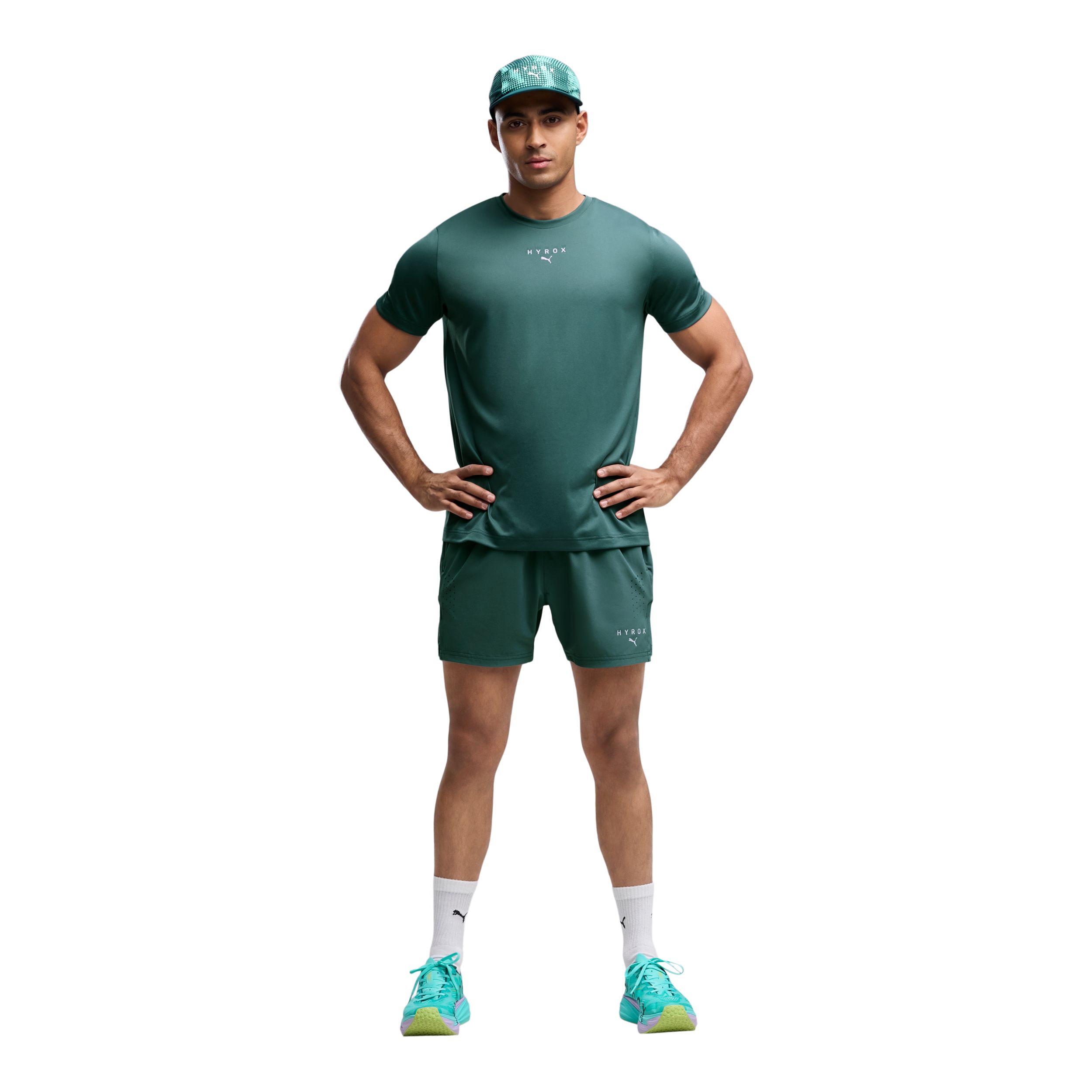 PUMA Men's HYROX PWRMODE 5 Inch Shorts