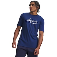 Under Armour Men's Script Short Sleeve T-Shirt Front_Flat