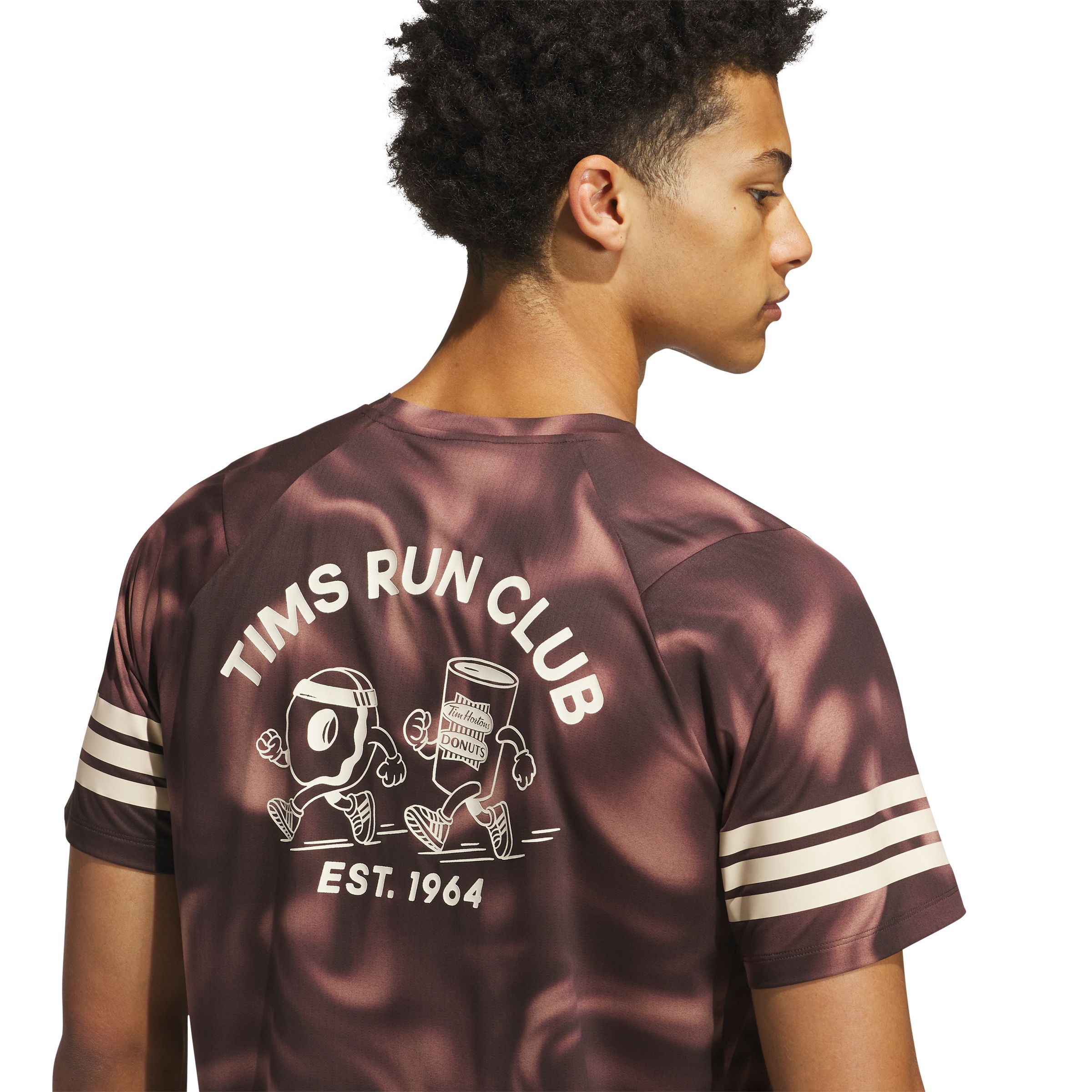 adidas x Tim Hortons Men's 365 All Over Print Short Sleeve T-Shirt
