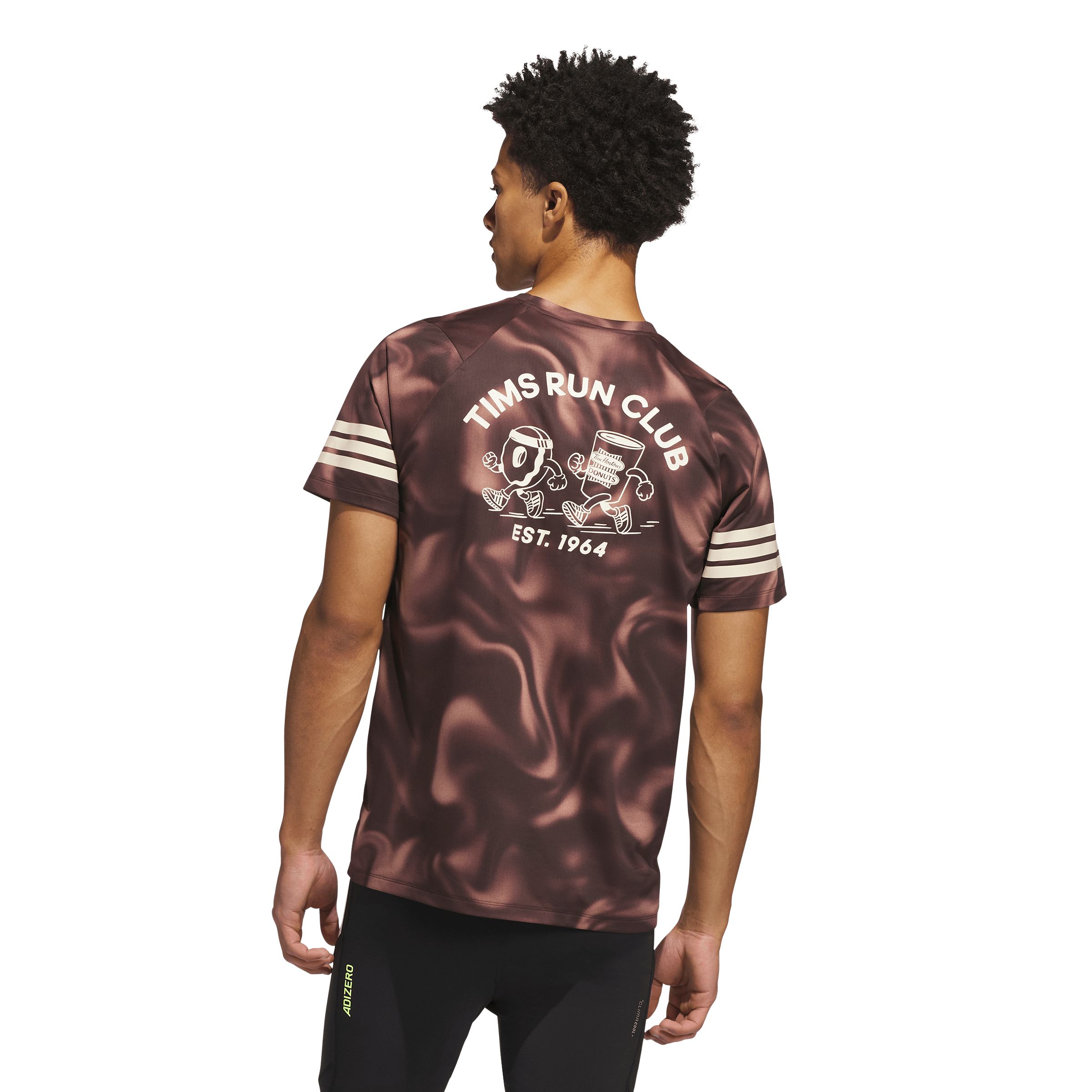 adidas x Tim Hortons Men's 365 All Over Print Short Sleeve T-Shirt