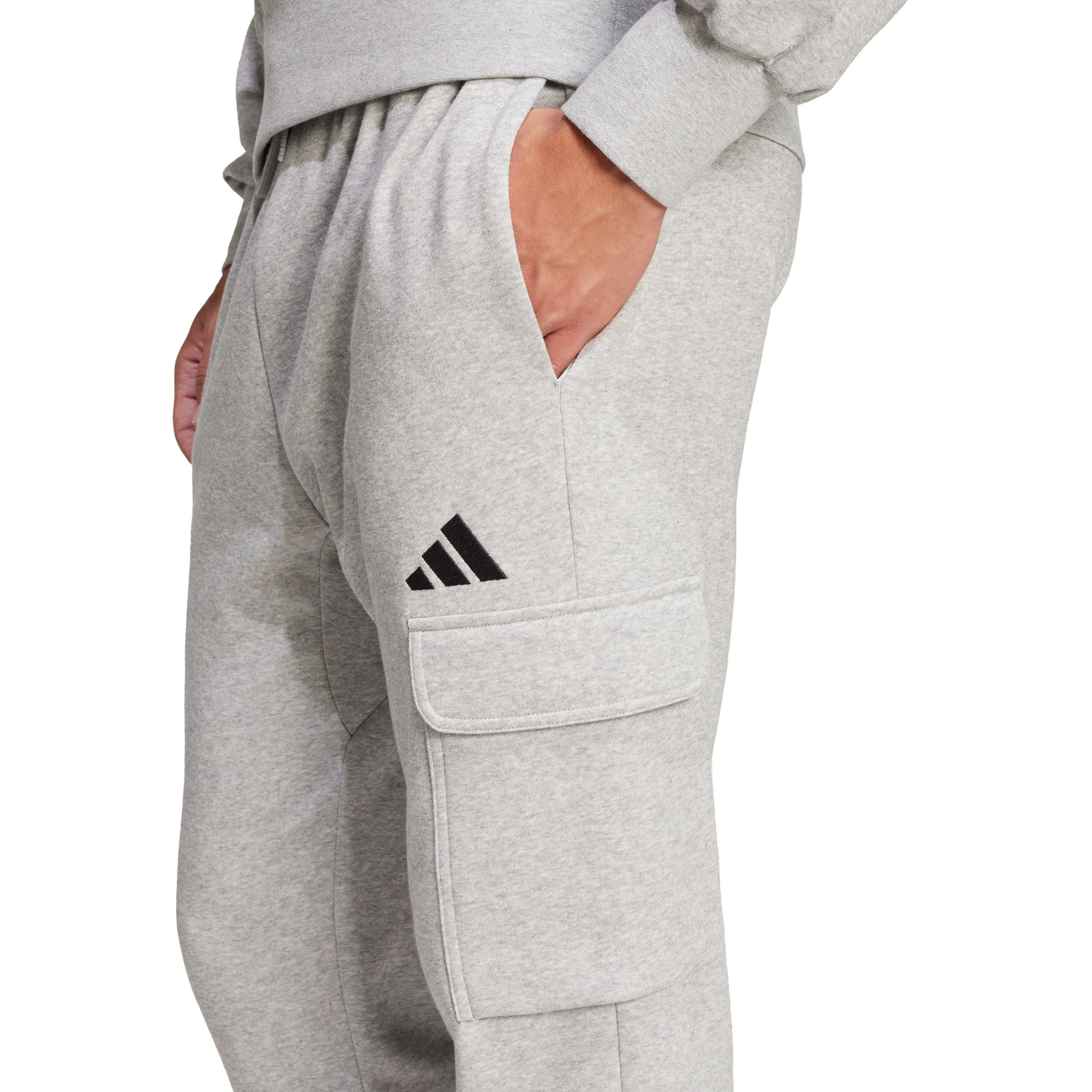 adidas Men's Essentials FeelCozy Fleece Cargo Jogger Pants