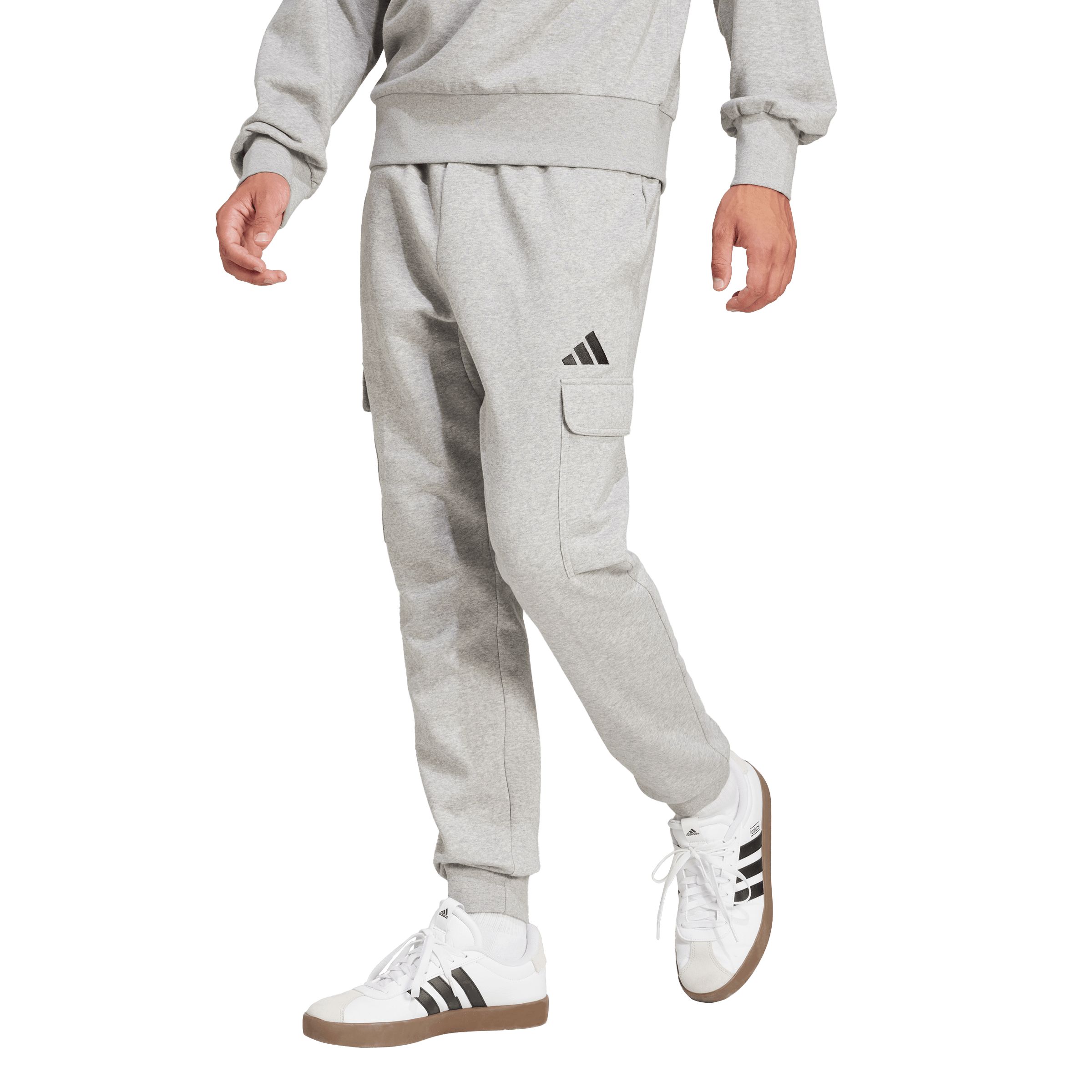 adidas Men's Essentials FeelCozy Fleece Cargo Jogger Pants