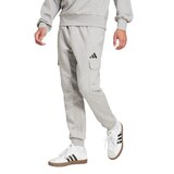 adidas Men's Essentials FeelCozy Fleece Cargo Jogger Pants Front_Angled_Left