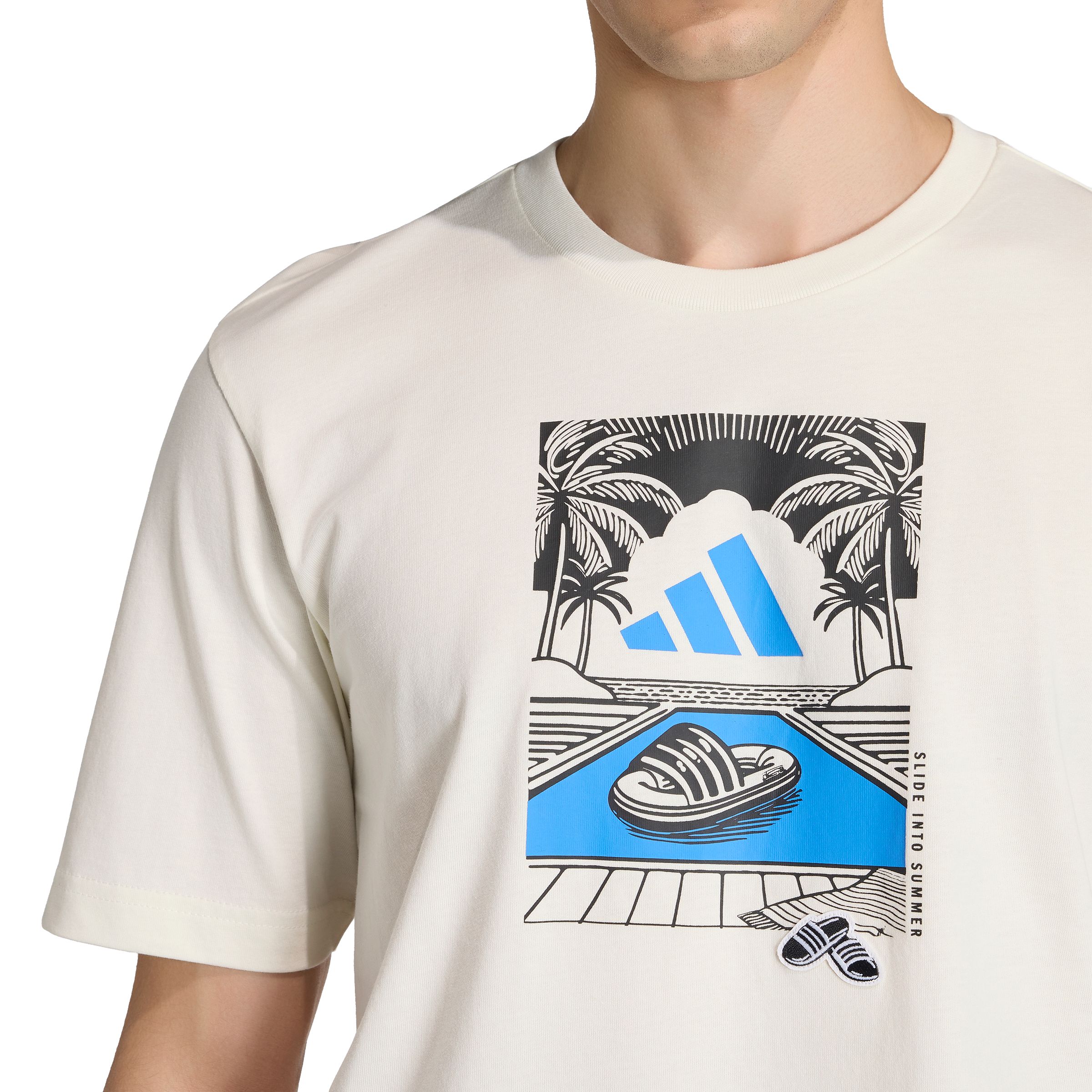 adidas Men's Summer Slide Relax Graphic Short Sleeve T-Shirt