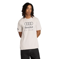 adidas Men's Audi Revolut F1 Team DNA Graphic Short Sleeve T-Shirt Front_Flat