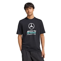 adidas Men's Mercedes - AMG Petronas F1 Team DNA Graphic Short Sleeve T-Shirt Front_Flat