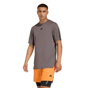 adidas Men's D4T PrimeLift 3-Stripe Short Sleeve T-Shirt