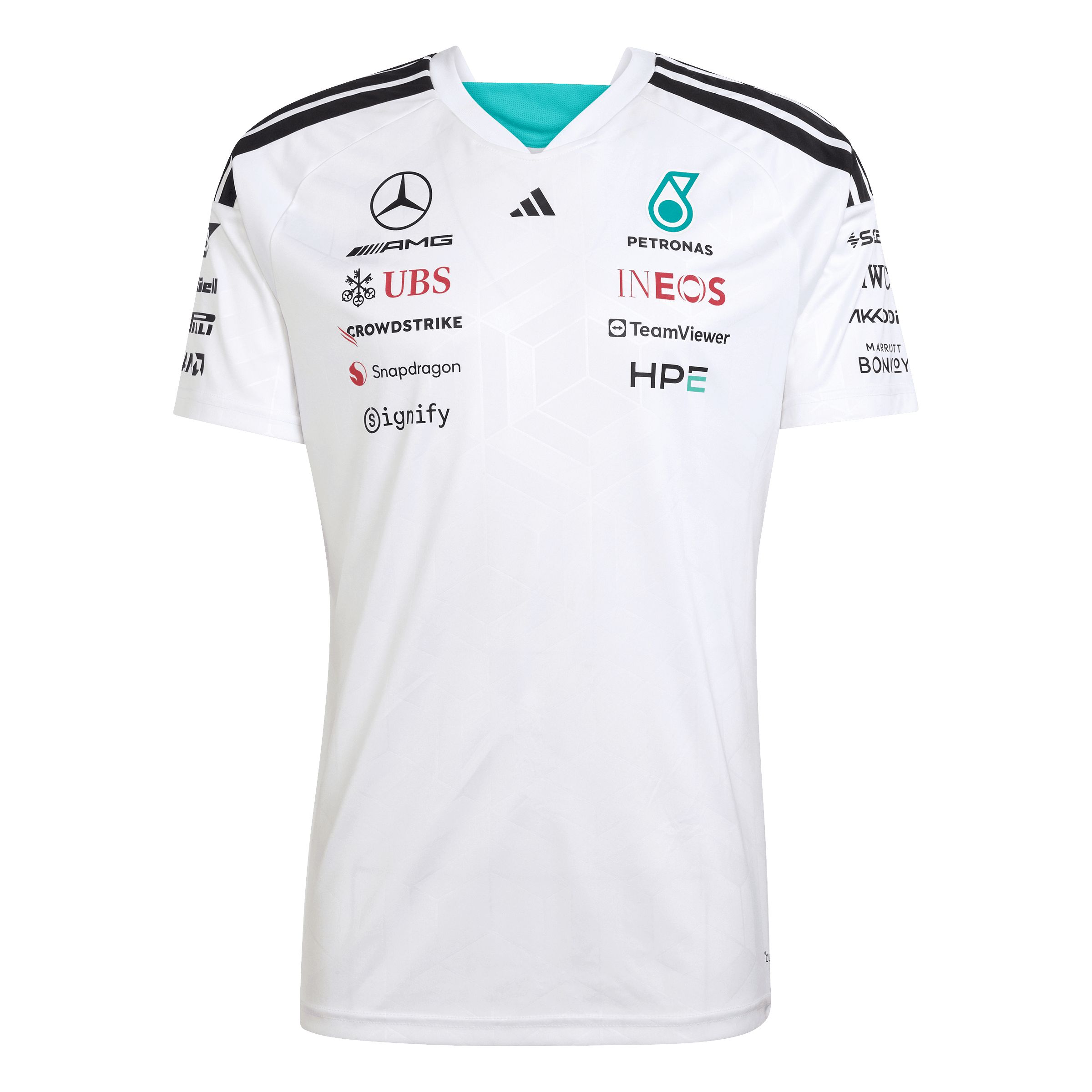 adidas Men's Mercedes - AMG Petronas F1 Team Driver Short Sleeve Jersey