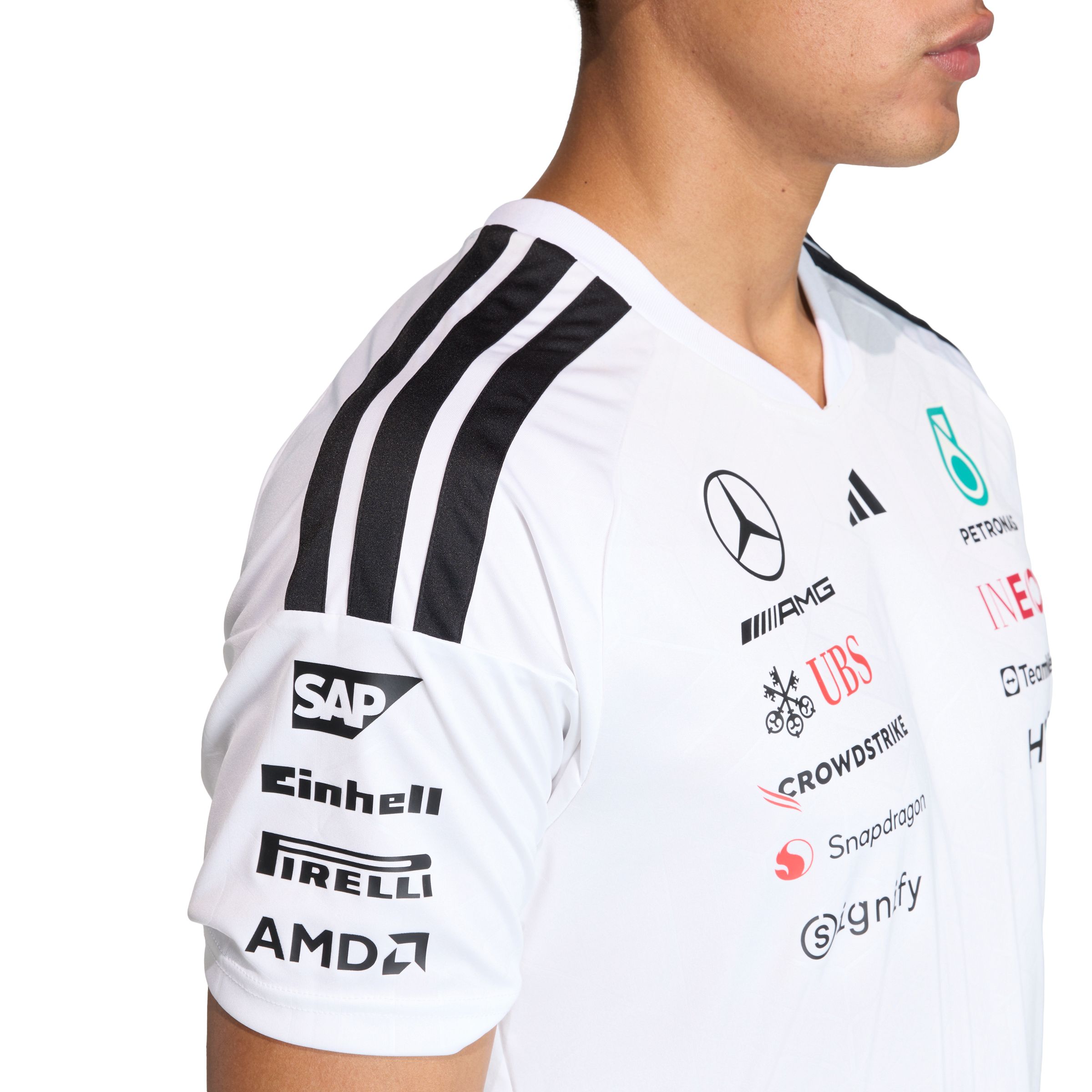 adidas Men's Mercedes - AMG Petronas F1 Team Driver Short Sleeve Jersey
