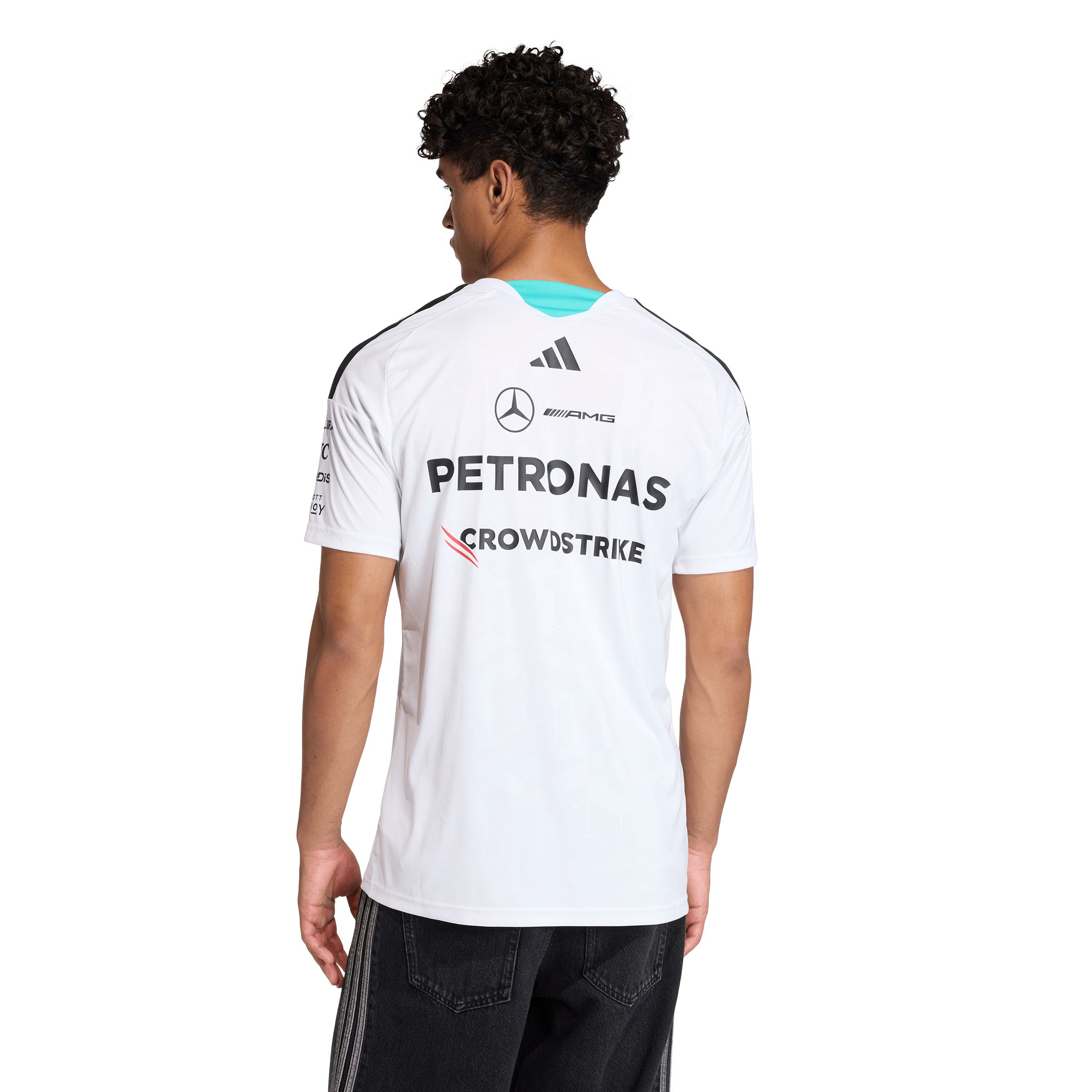 adidas Men's Mercedes - AMG Petronas F1 Team Driver Short Sleeve Jersey