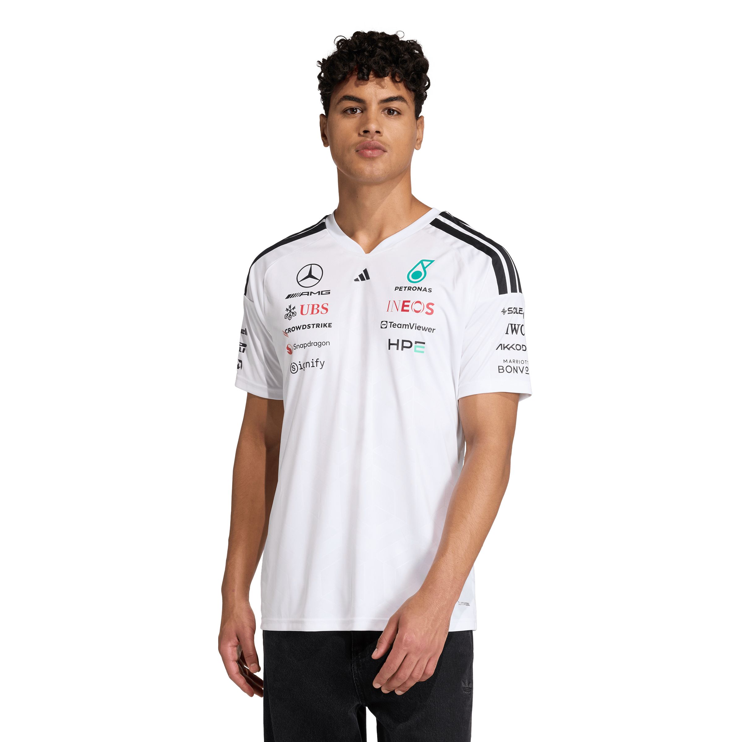 adidas Men's Mercedes - AMG Petronas F1 Team Driver Short Sleeve Jersey