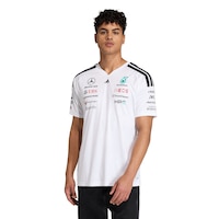 adidas Men's Mercedes - AMG Petronas F1 Team Driver Short Sleeve Jersey Front_Flat