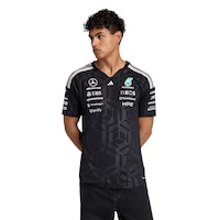 adidas Men's Mercedes - AMG Petronas F1 Team Dr Short Sleeve Jersey Front_Flat