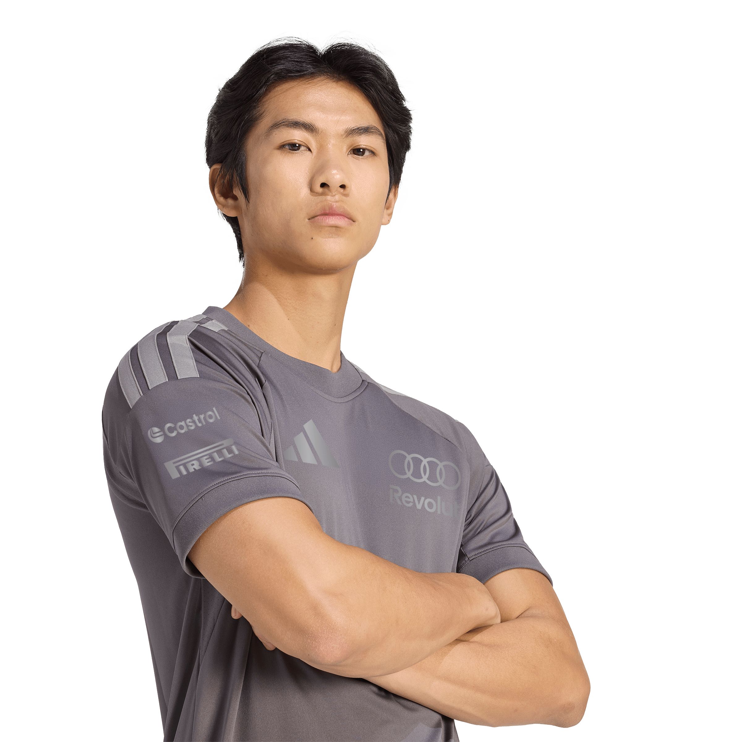 adidas Men's Audi Revolut F1 Team Driver Short Sleeve Replica Jersey