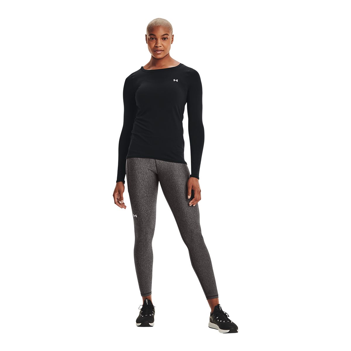 Under Armour UA Women's HeatGear Fitted Base Layer Compression Leggings,  Women's Fashion, Activewear on Carousell