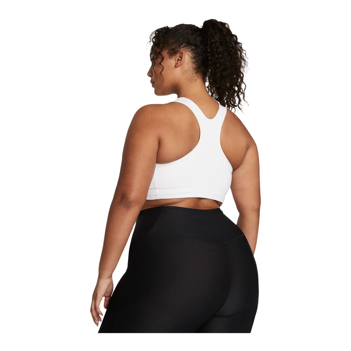 Nike Women's Swoosh Plus Size Sports Bra, Medium Impact, Padded