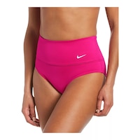 Nike Women's Essential High Waist Bikini Bottom Front_Angled_Left