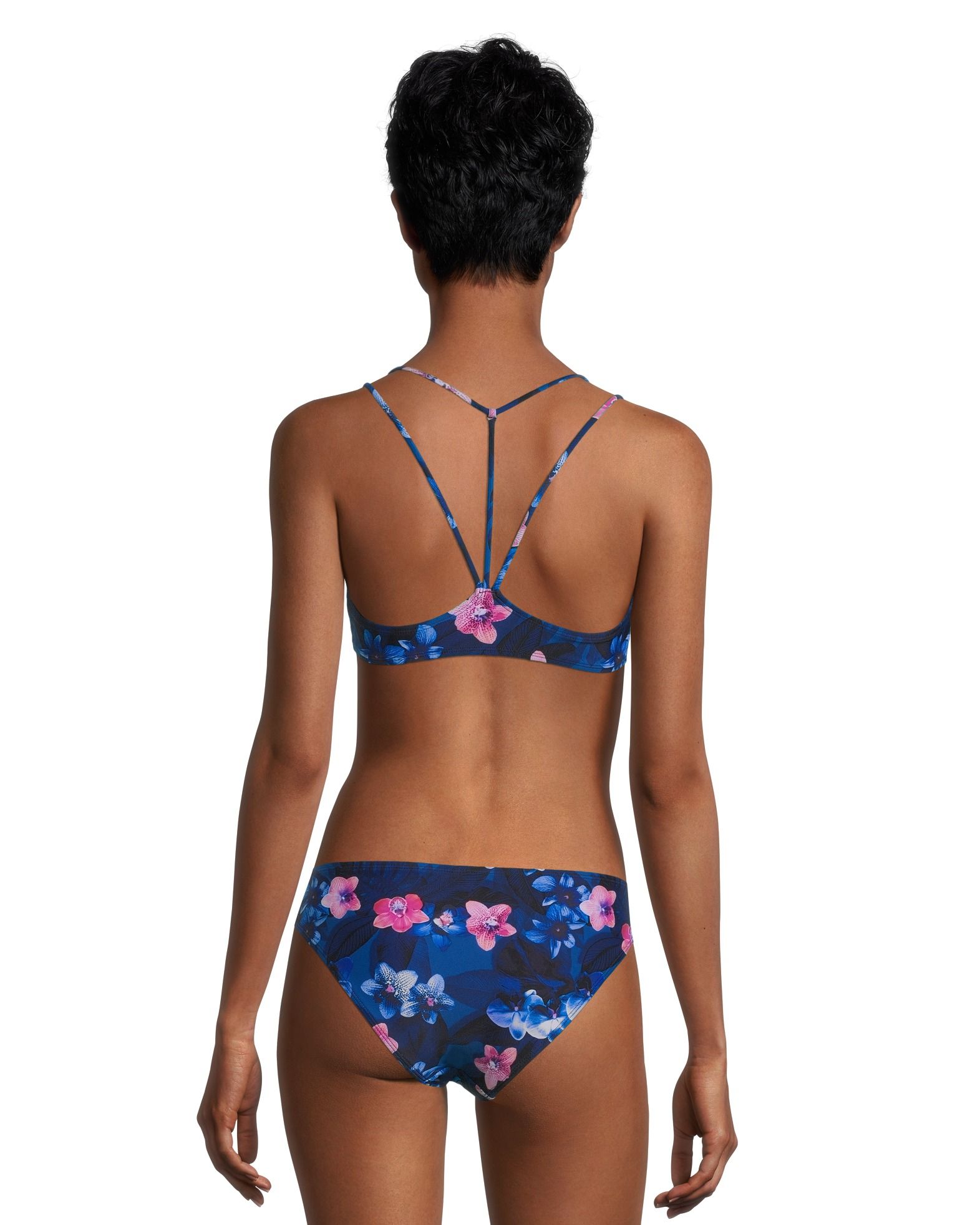 Ripzone Women's Antigua Floral Athletic Swimsuit Bikini Top, Sport